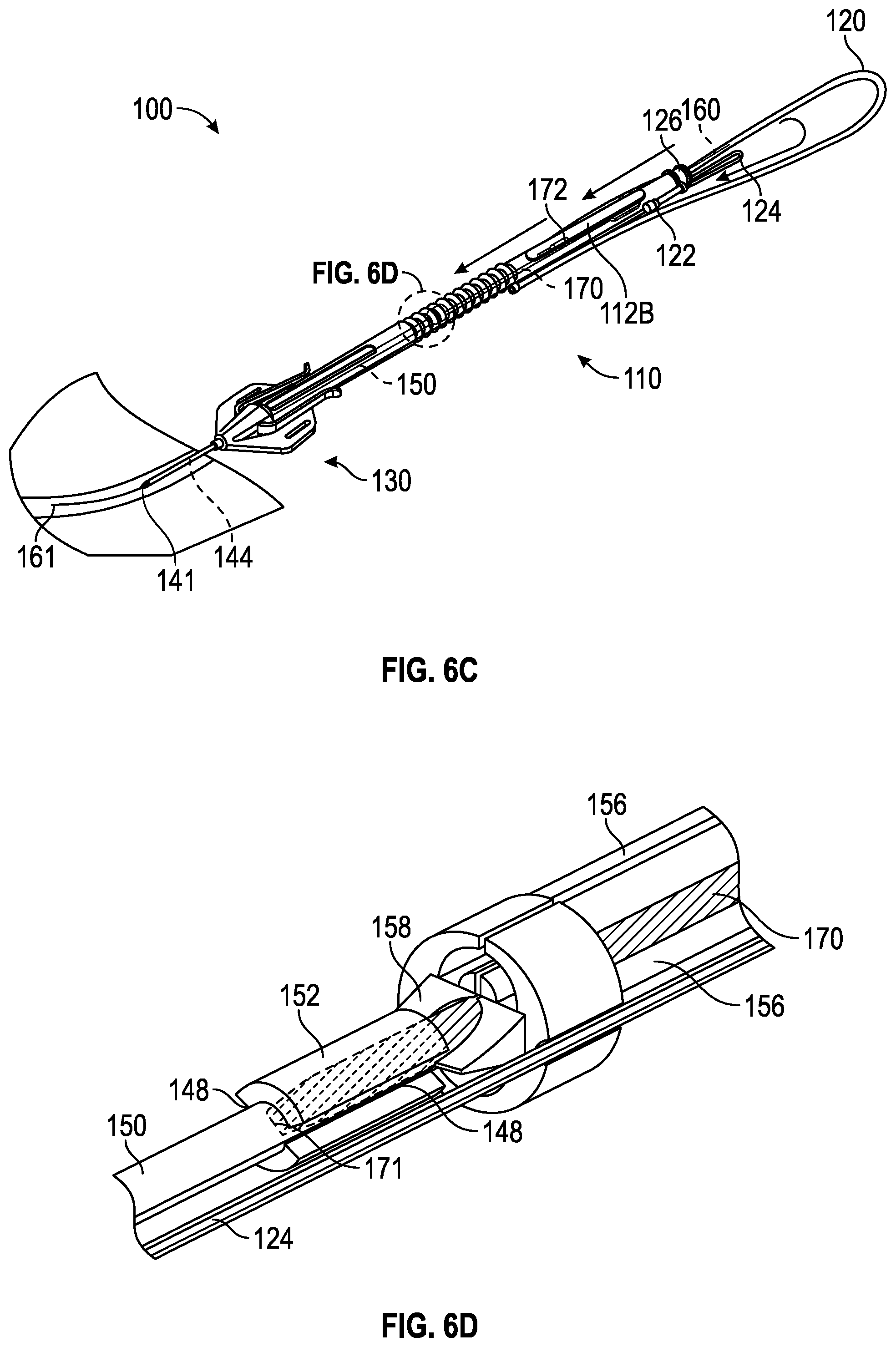 Patent US12564705 Figure 8 – Splitable needle and dilator catheter placement device and associated methods