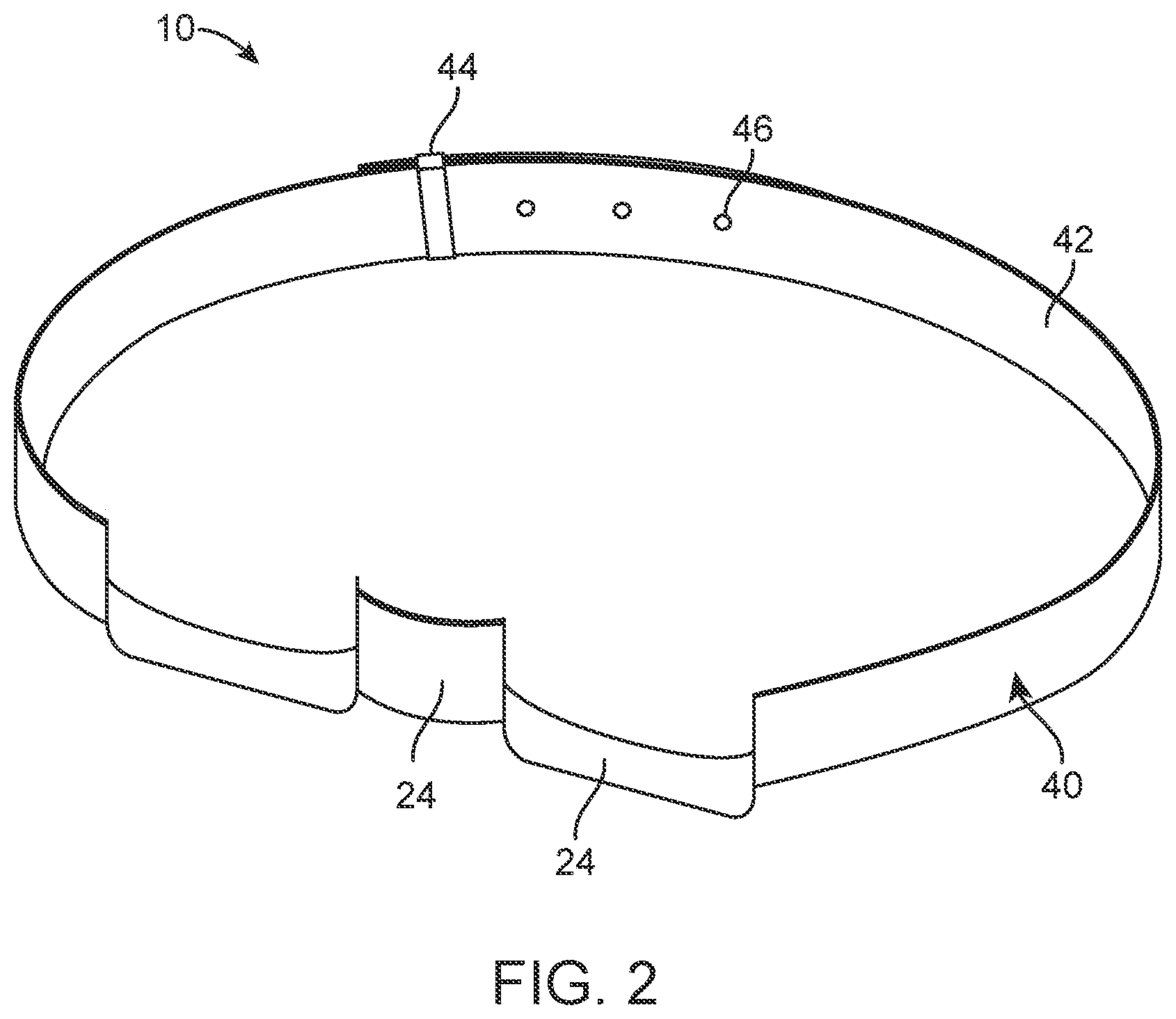 Patent US12564707 Figure 2 – Therapeutic eye mask