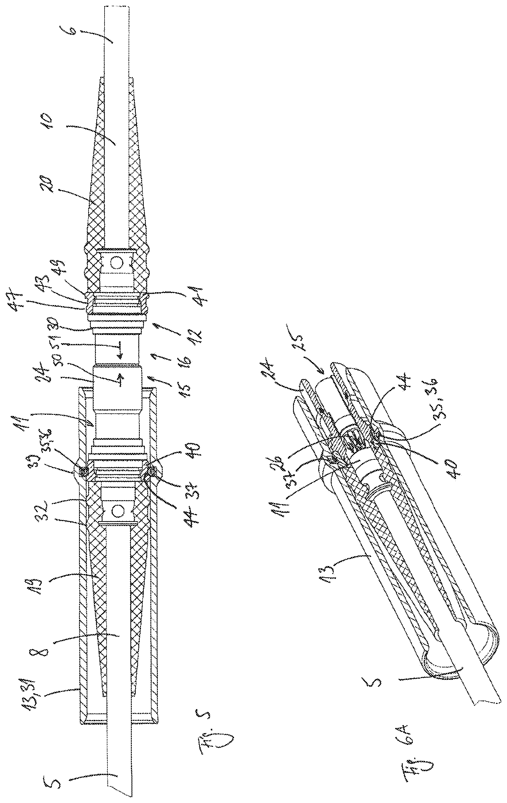 Patent US12564710 Figure 4 – System for securing a releasable connection between two elements