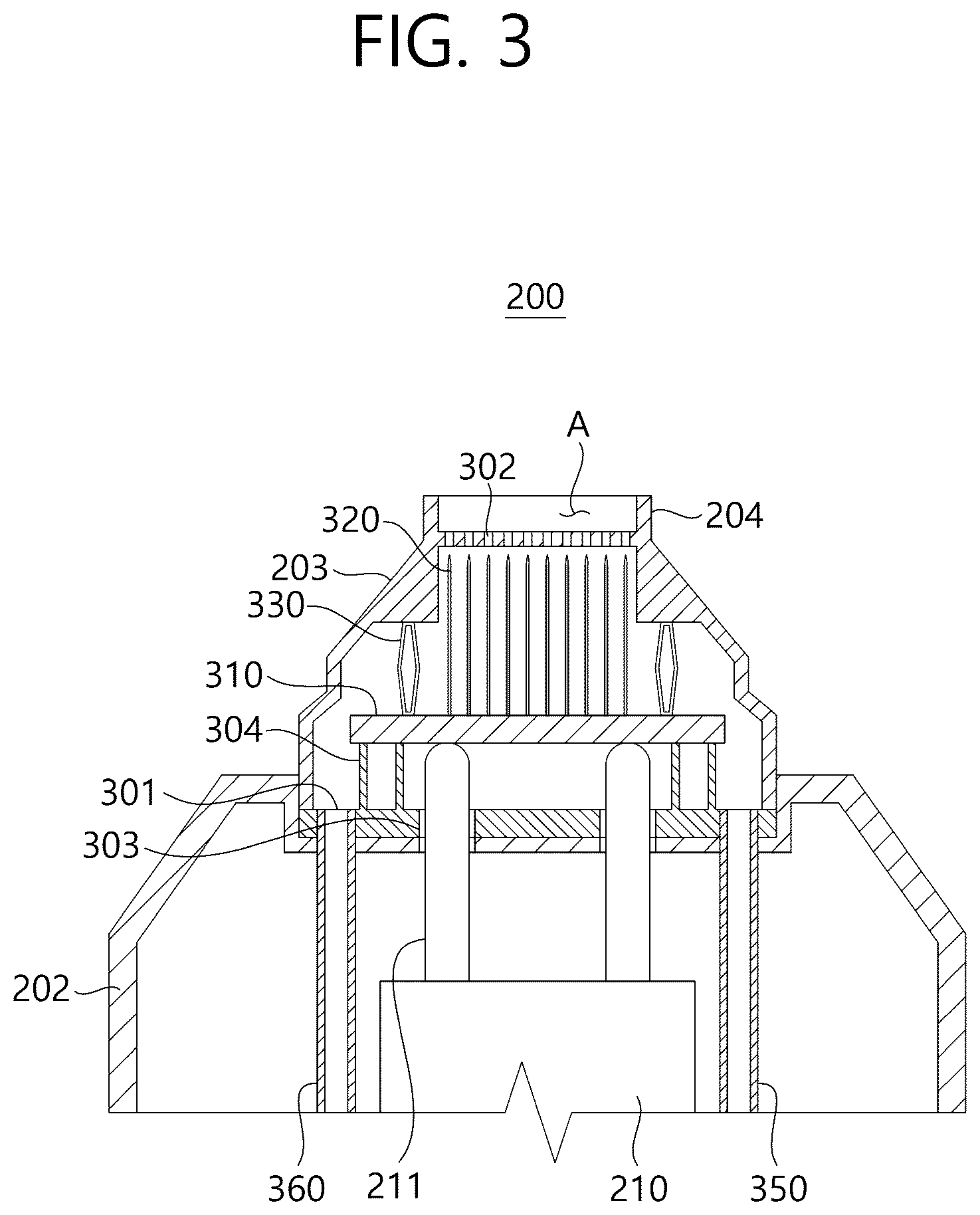 Patent US12564712 Figure 3 – Handpiece for treatment, treatment device including same, and method for controlling treatment device
