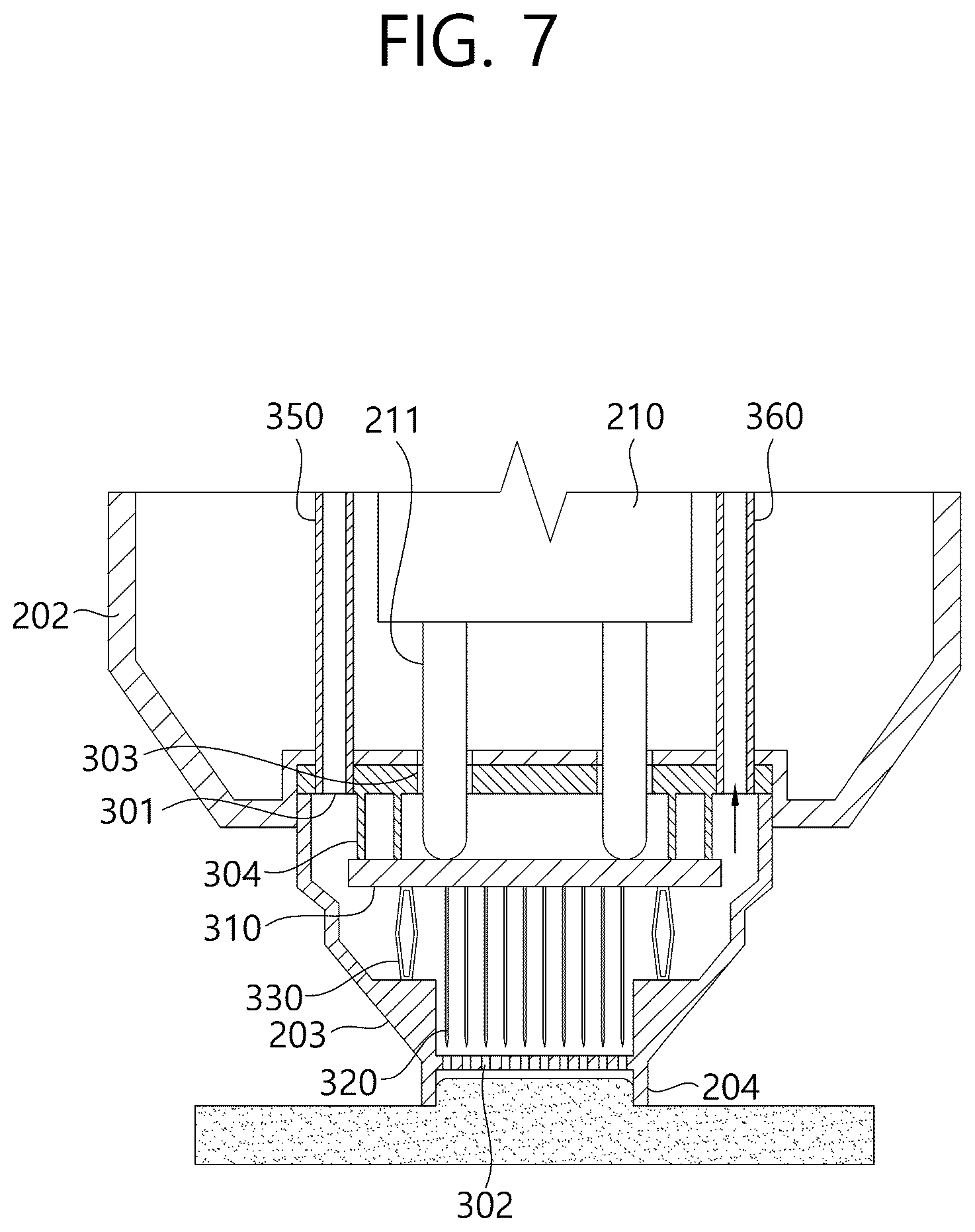 Patent US12564712 Figure 7 – Handpiece for treatment, treatment device including same, and method for controlling treatment device