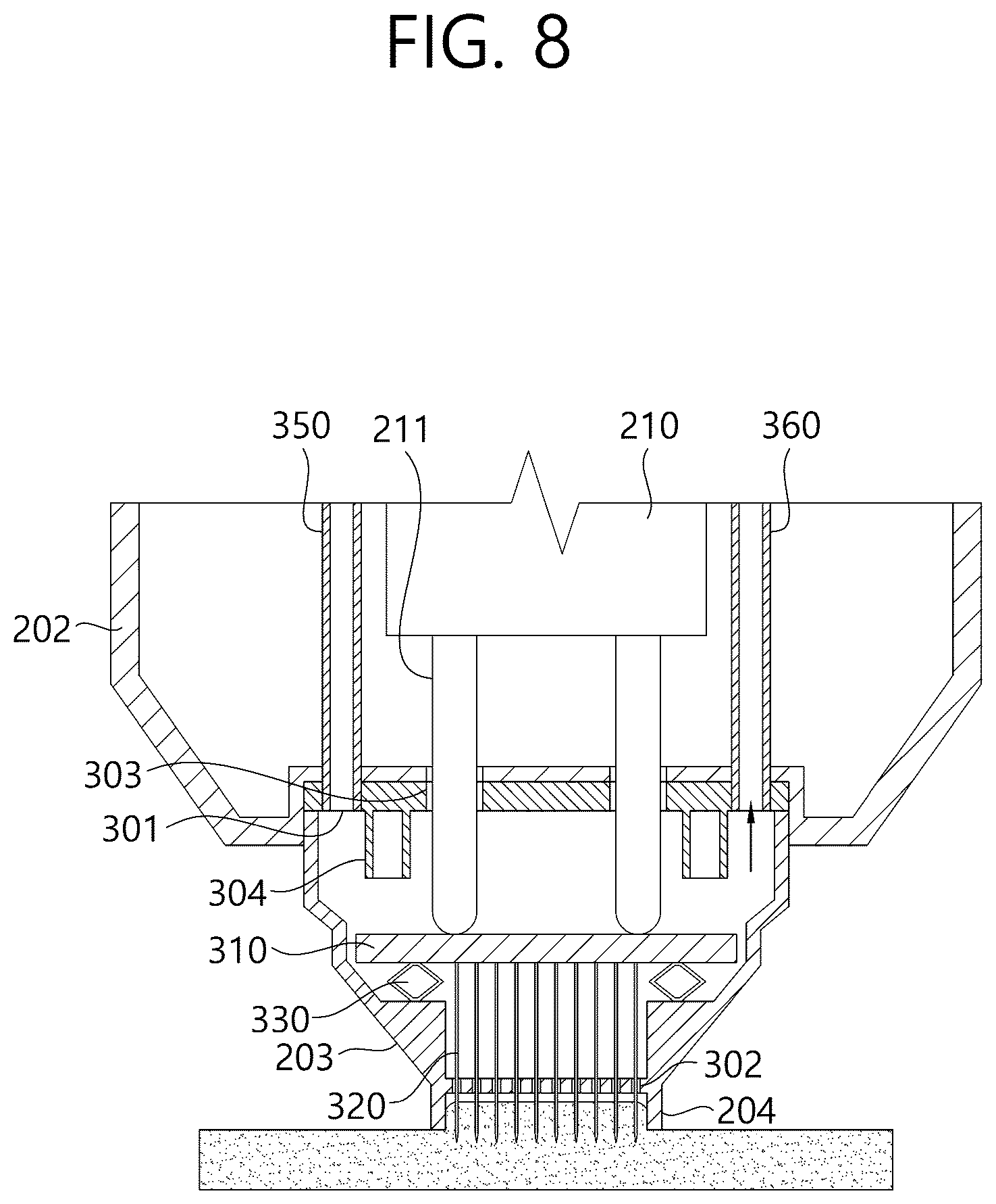 Patent US12564712 Figure 8 – Handpiece for treatment, treatment device including same, and method for controlling treatment device