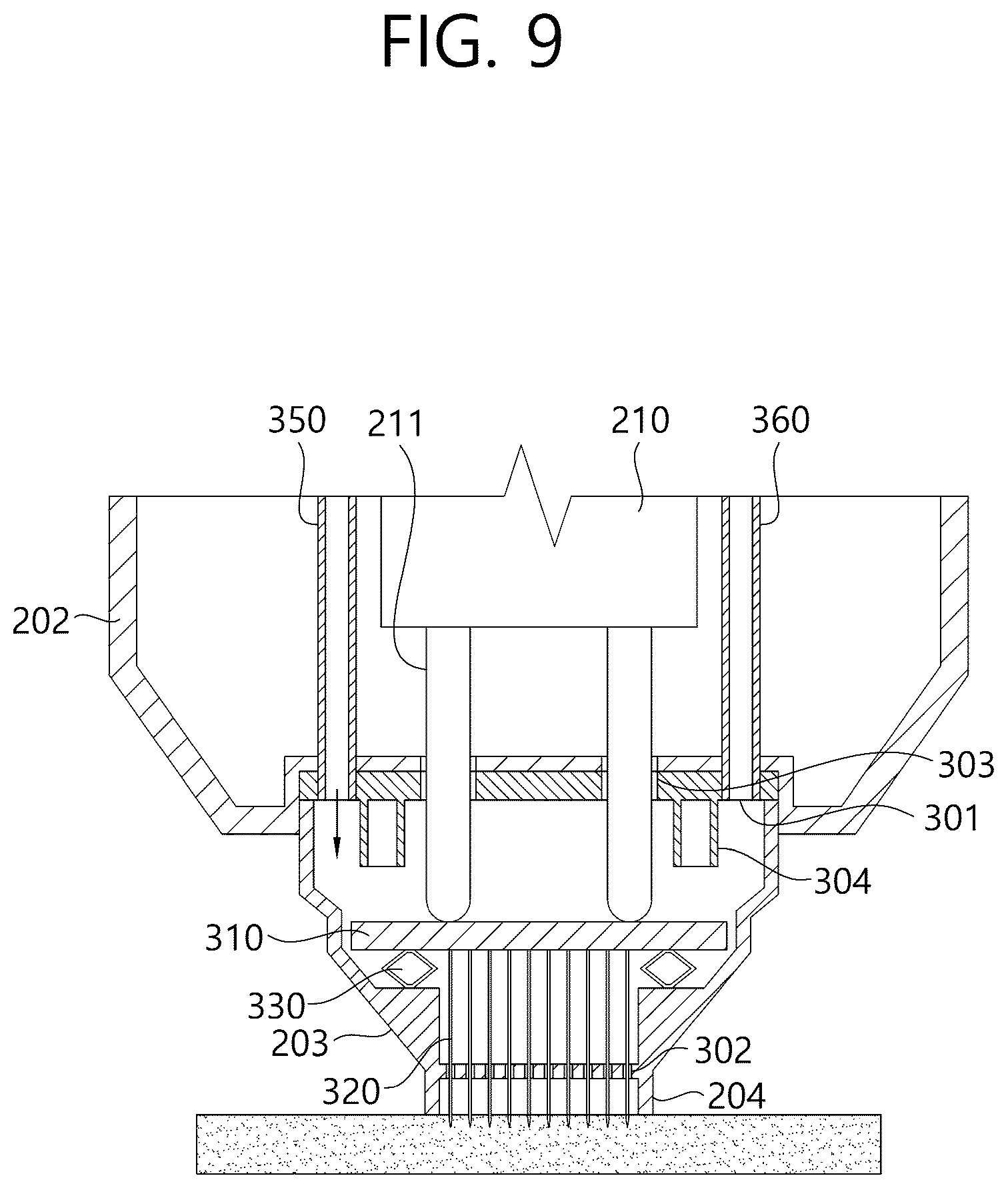 Patent US12564712 Figure 9 – Handpiece for treatment, treatment device including same, and method for controlling treatment device