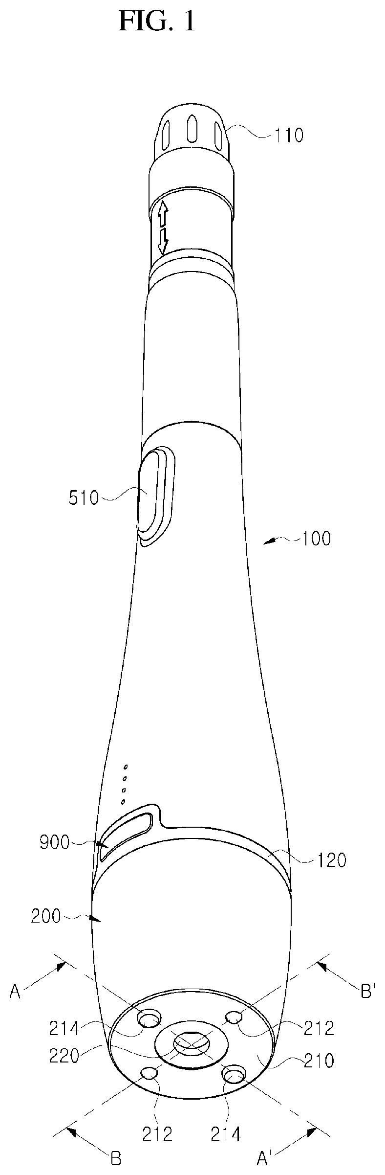 Patent US12564738 Figure 1 – Temperature measurement-based high-intensity focused ultrasound output device
