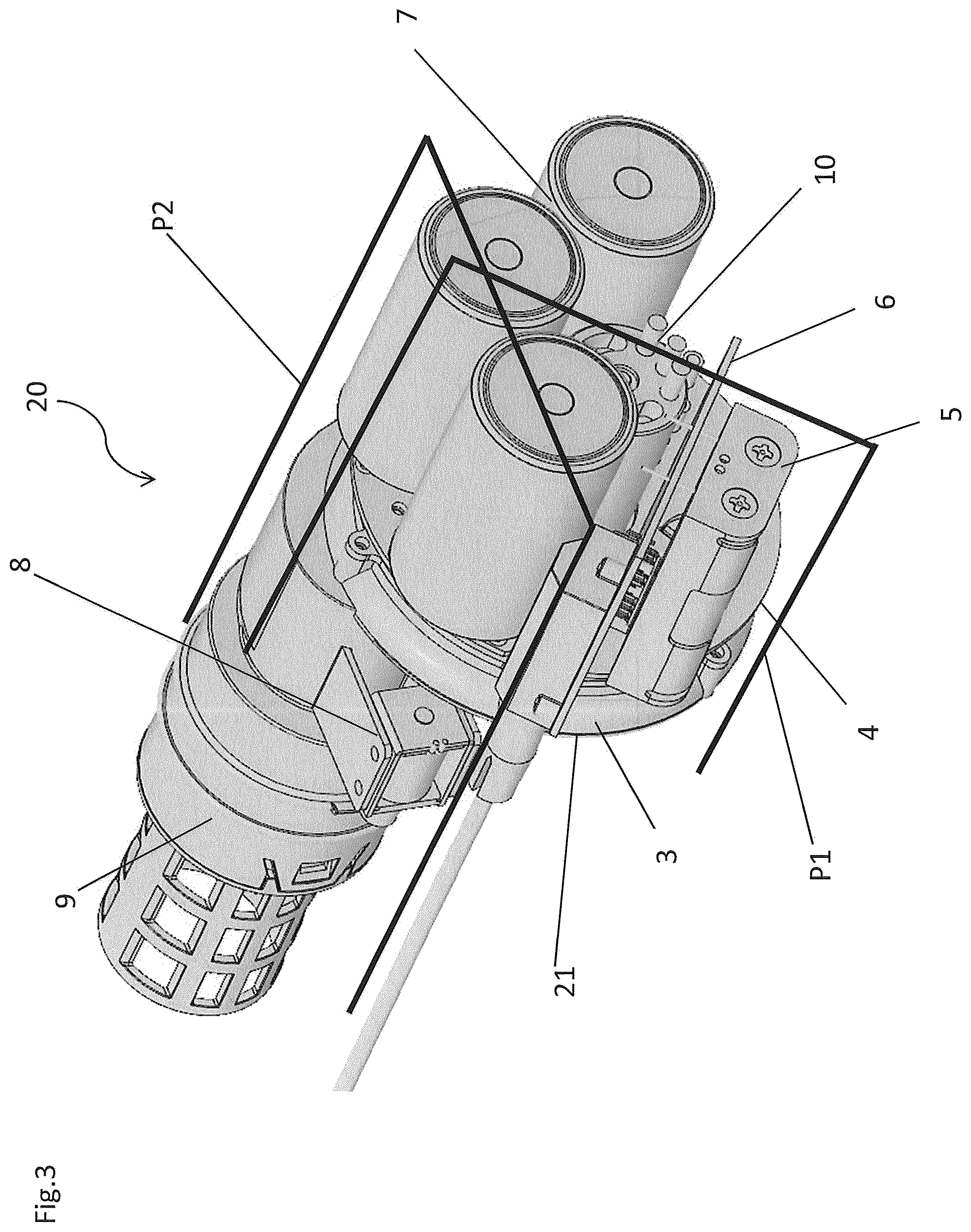 Patent US12564742 Figure 3 – Inflatable bag, avalanche backpack and method of deflating an inflatable bag