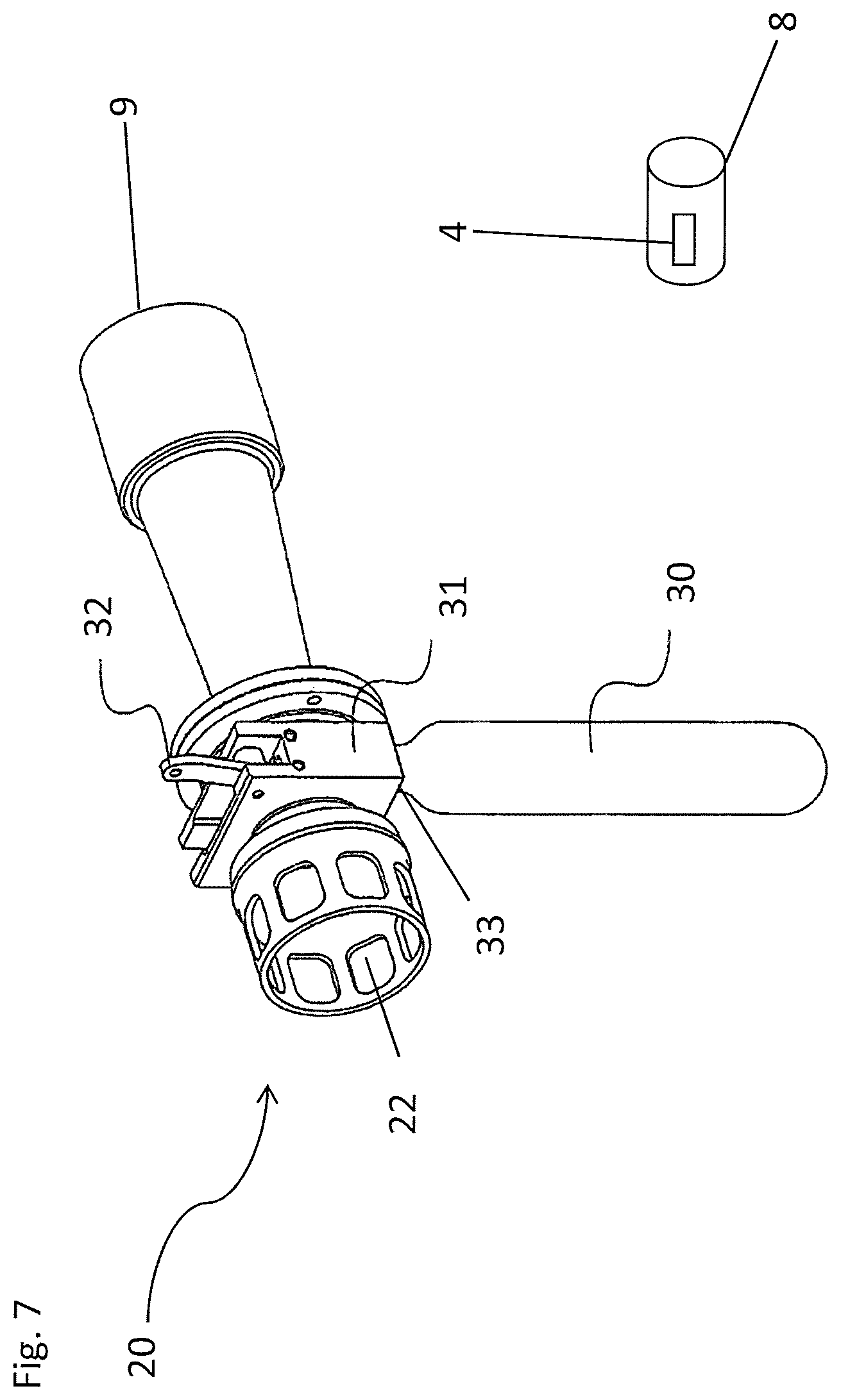 Patent US12564742 Figure 7 – Inflatable bag, avalanche backpack and method of deflating an inflatable bag