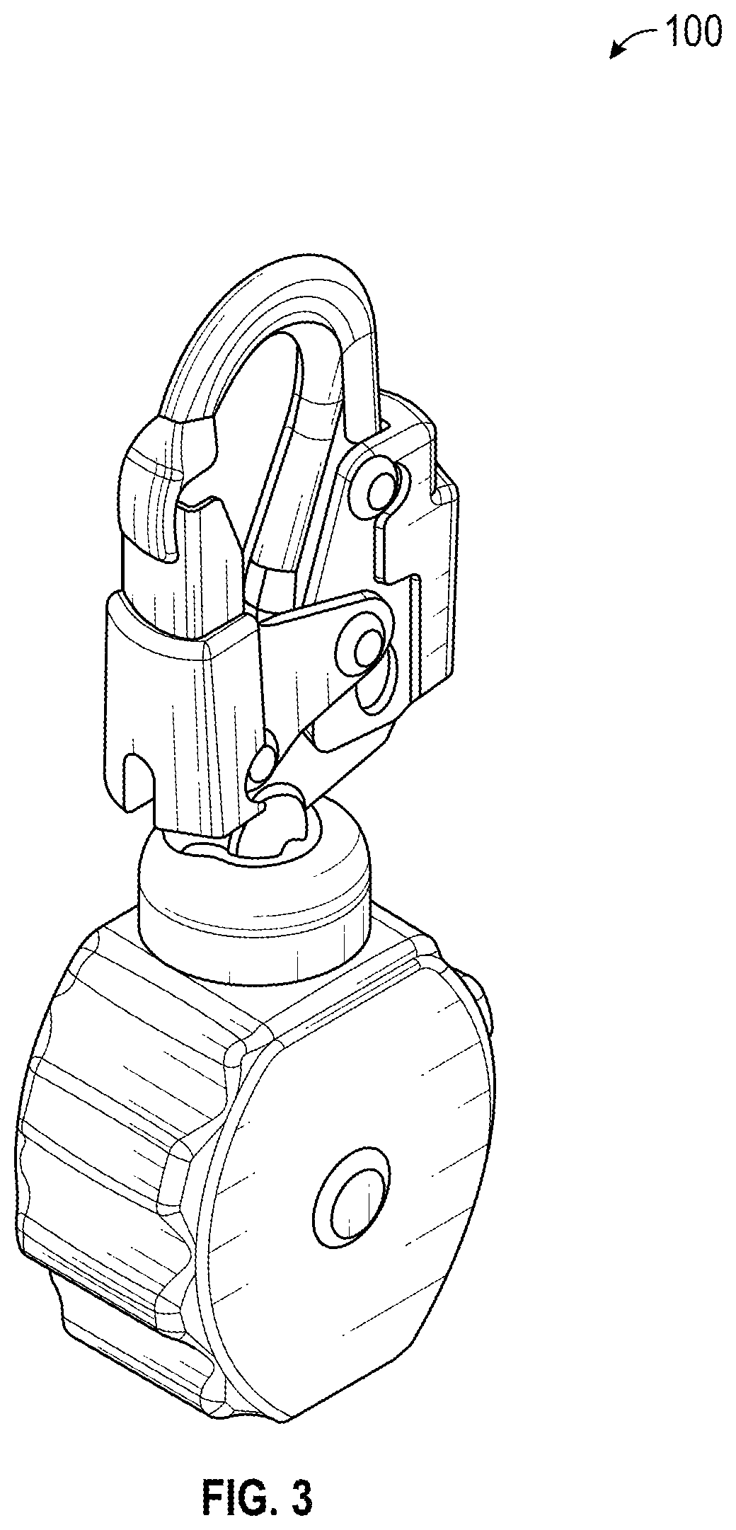 Patent US12564743 Figure 3 – Self-retracting lifeline system
