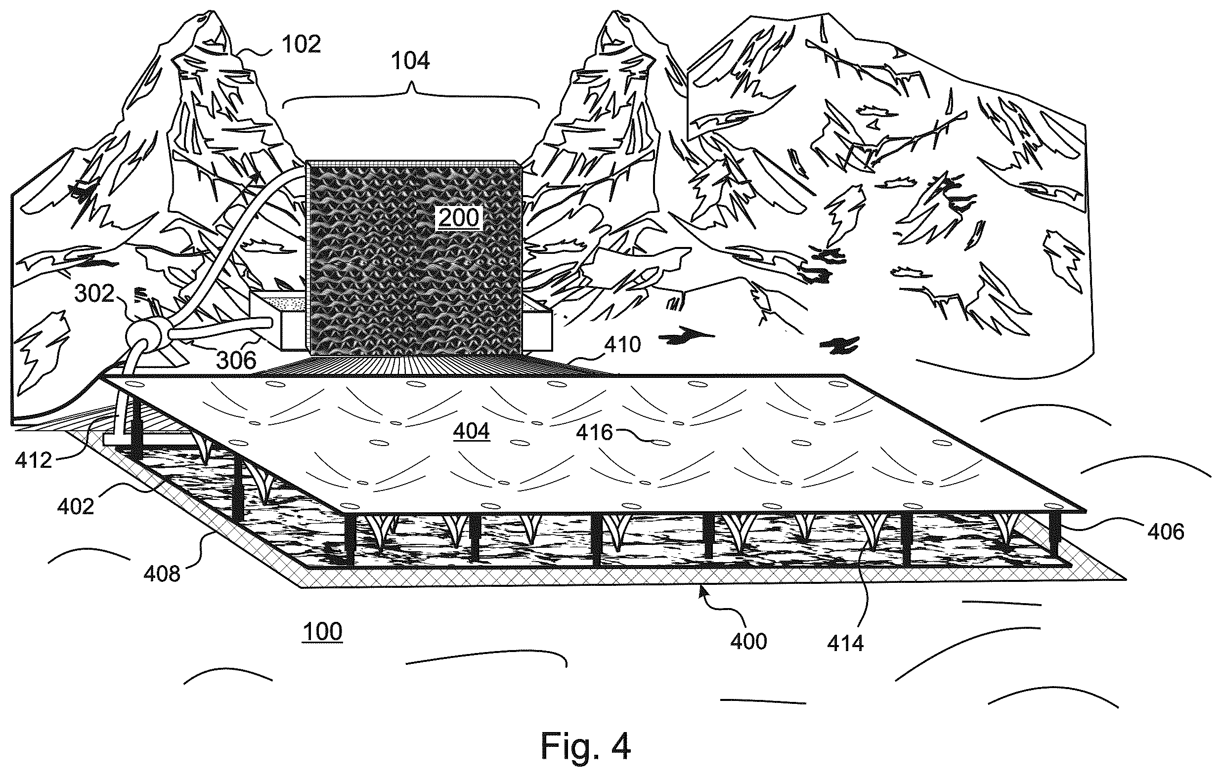 Patent US12564744 Figure 4 – Apparatus and method for mitigating Santa Ana wind fire hazards