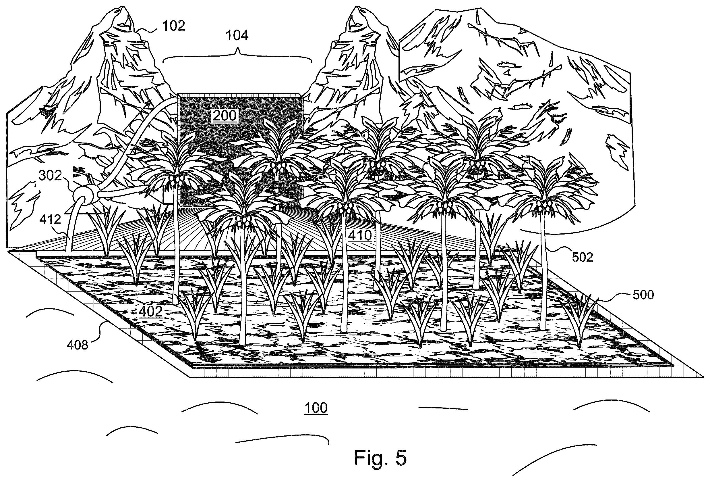 Patent US12564744 Figure 5 – Apparatus and method for mitigating Santa Ana wind fire hazards