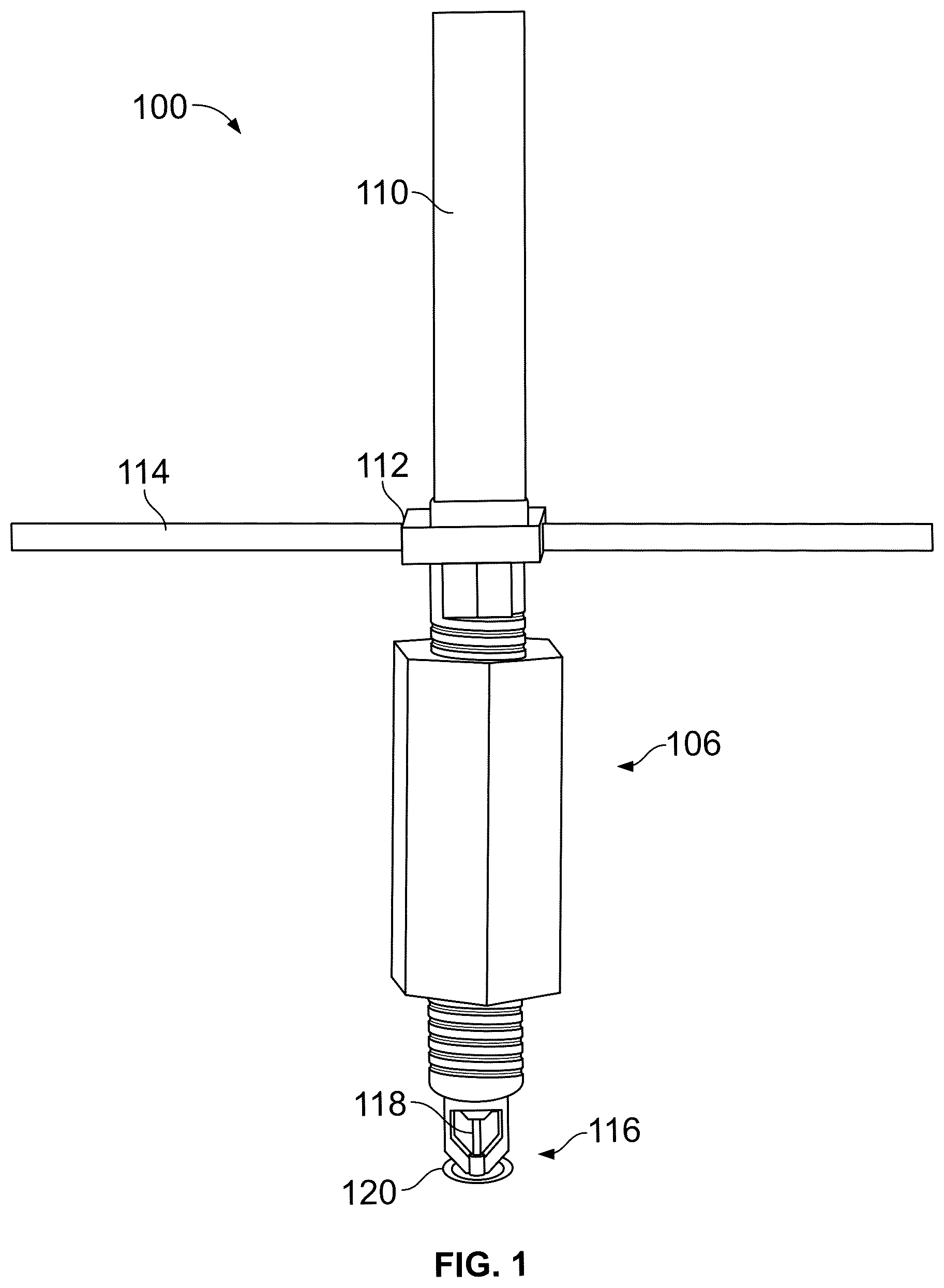 Patent US12564746 Figure 1 – Adjustable drop