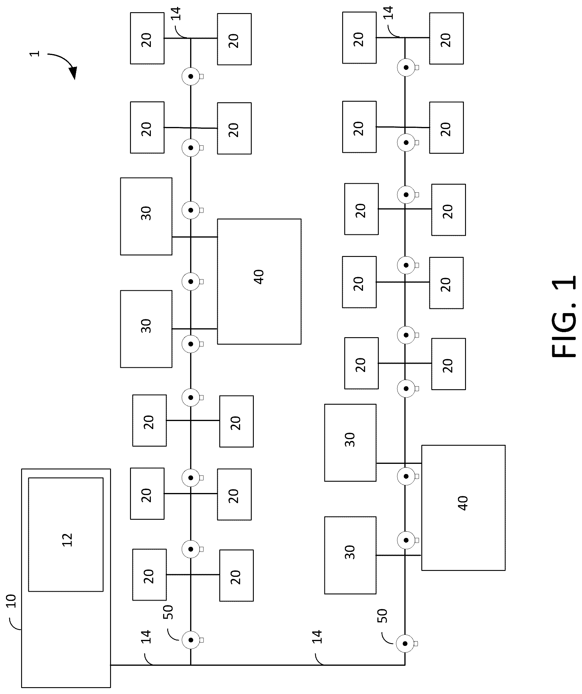 Patent US12564748 — Remote monitoring of water distribution system — Figure 1