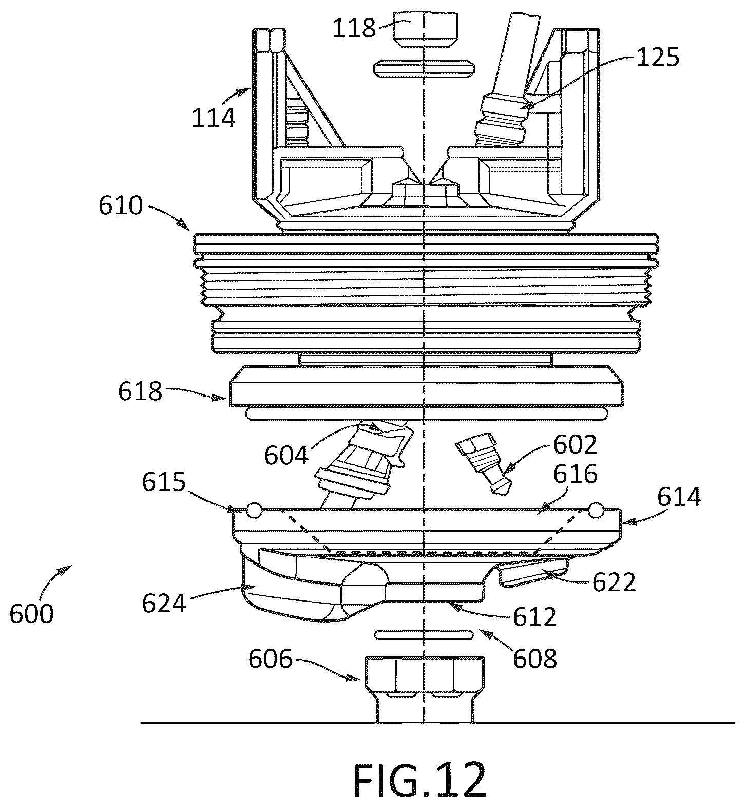 Patent US12564748 Figure 12 – Remote monitoring of water distribution system