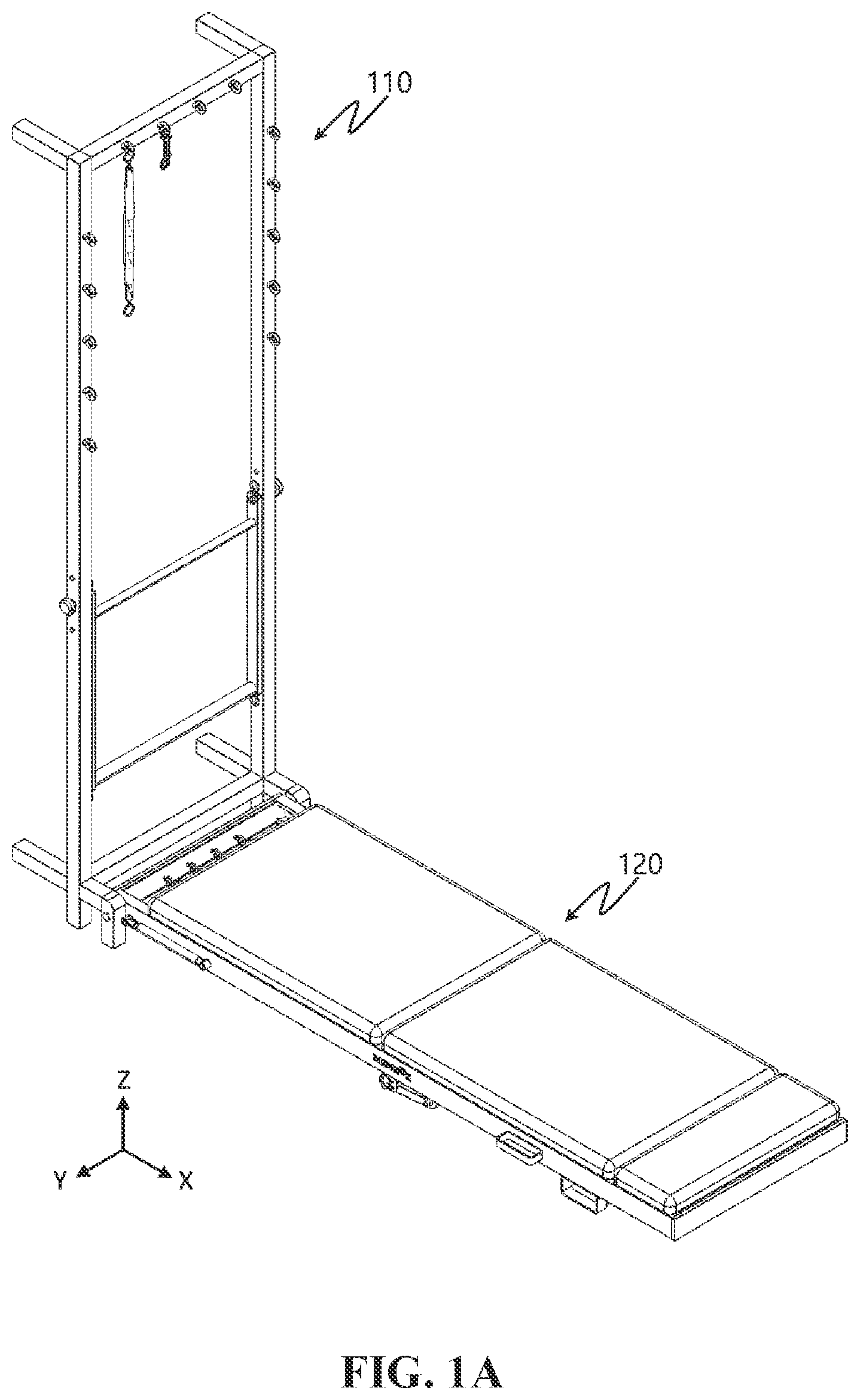 Patent US12564751 Figure 1 – Collapsible multipurpose exercise equipment