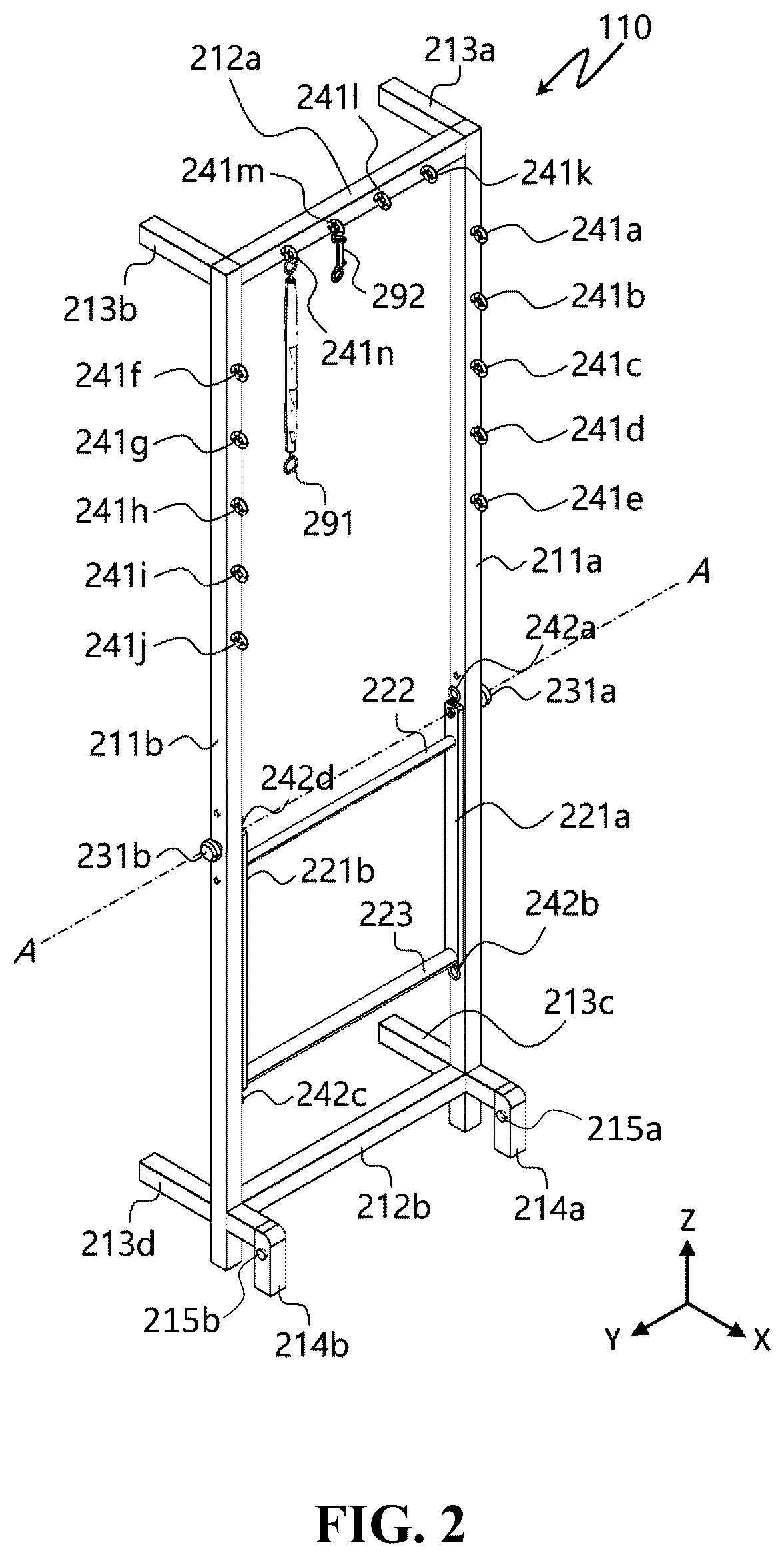 Patent US12564751 Figure 3 – Collapsible multipurpose exercise equipment