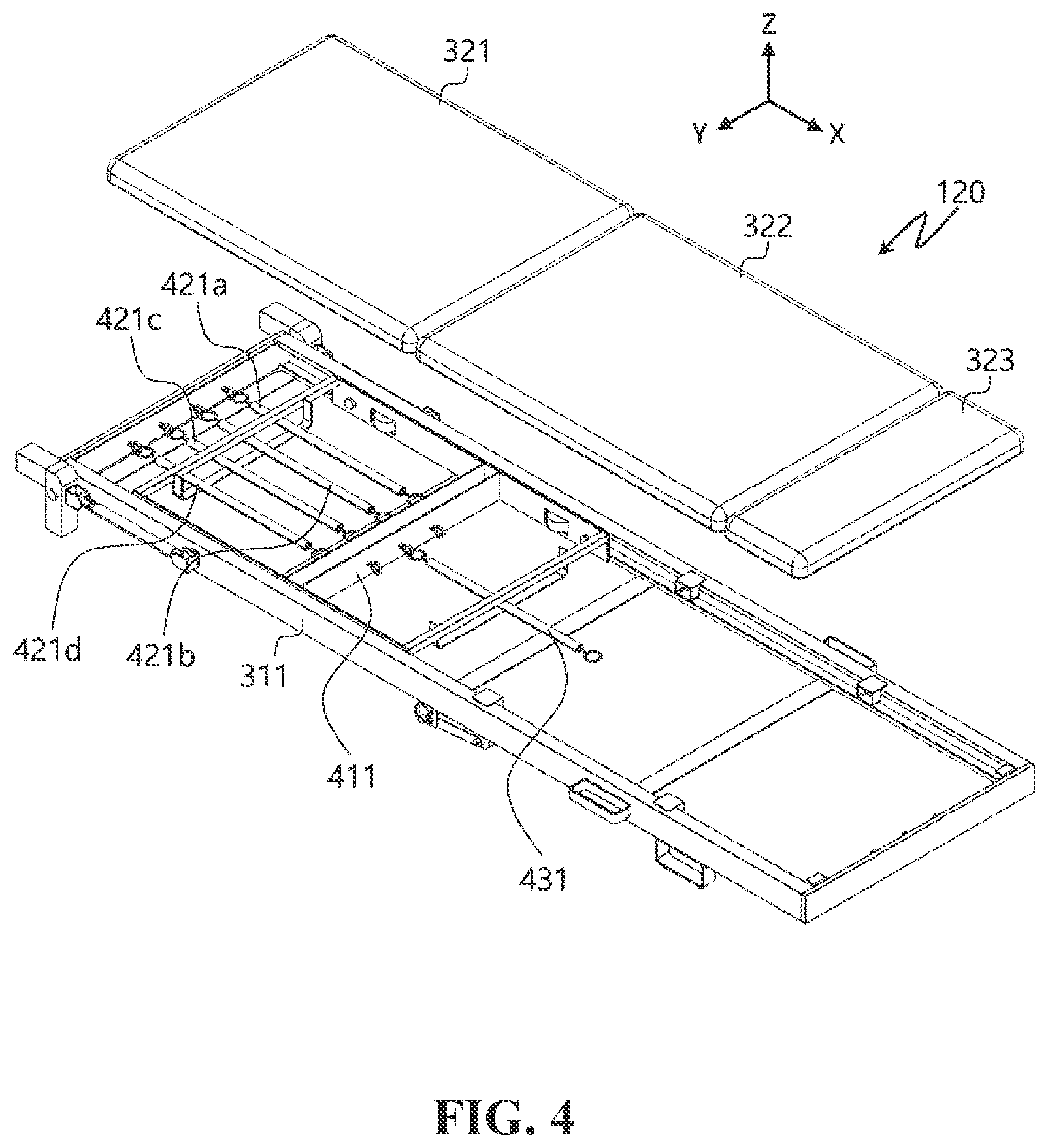 Patent US12564751 Figure 7 – Collapsible multipurpose exercise equipment