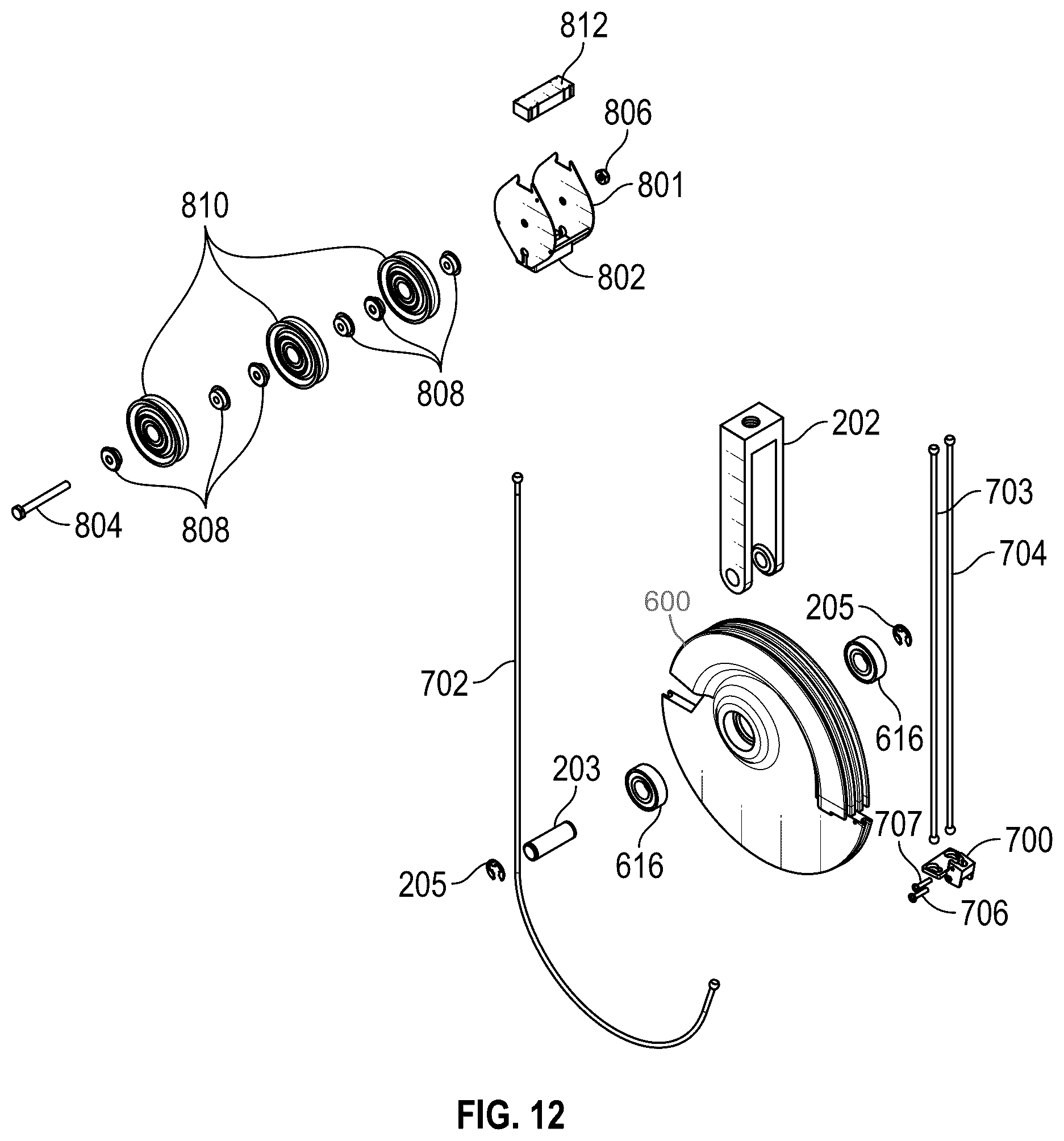 Patent US12564755 Figure 17 – Exercise apparatus with rotatable CAM