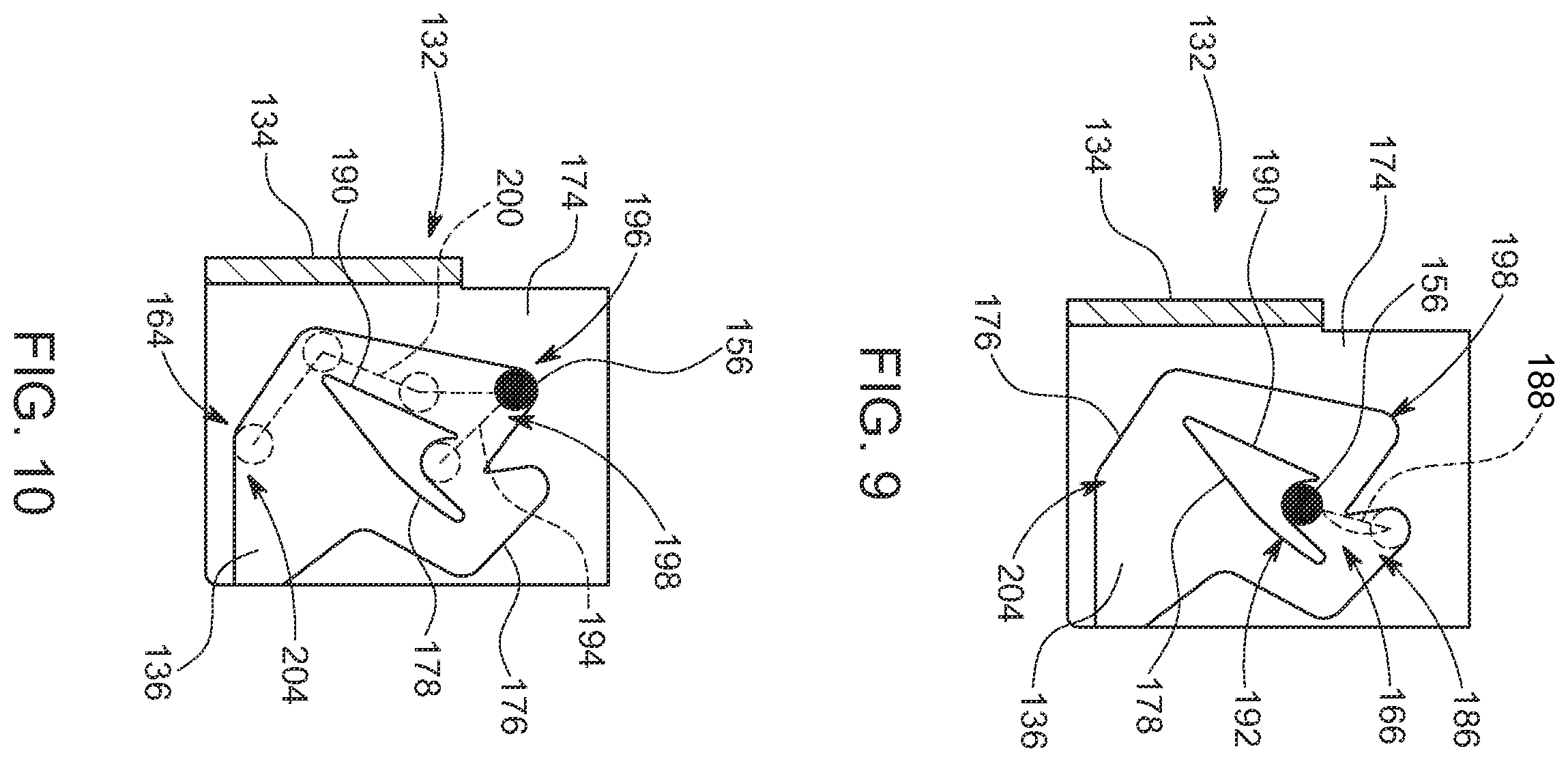 Patent US12564756 Figure 6 – Tilting pad assemblies for exercise machines