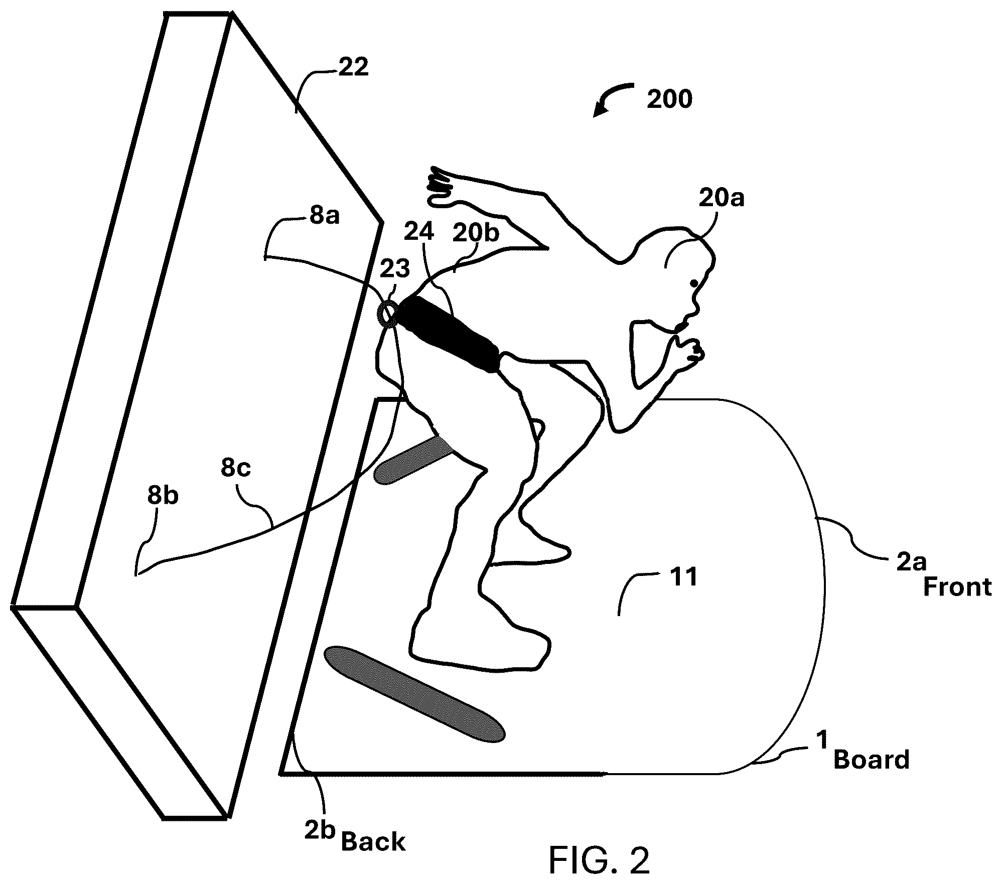 Patent US12564757 Figure 2 – Exercise apparatus, system, and method