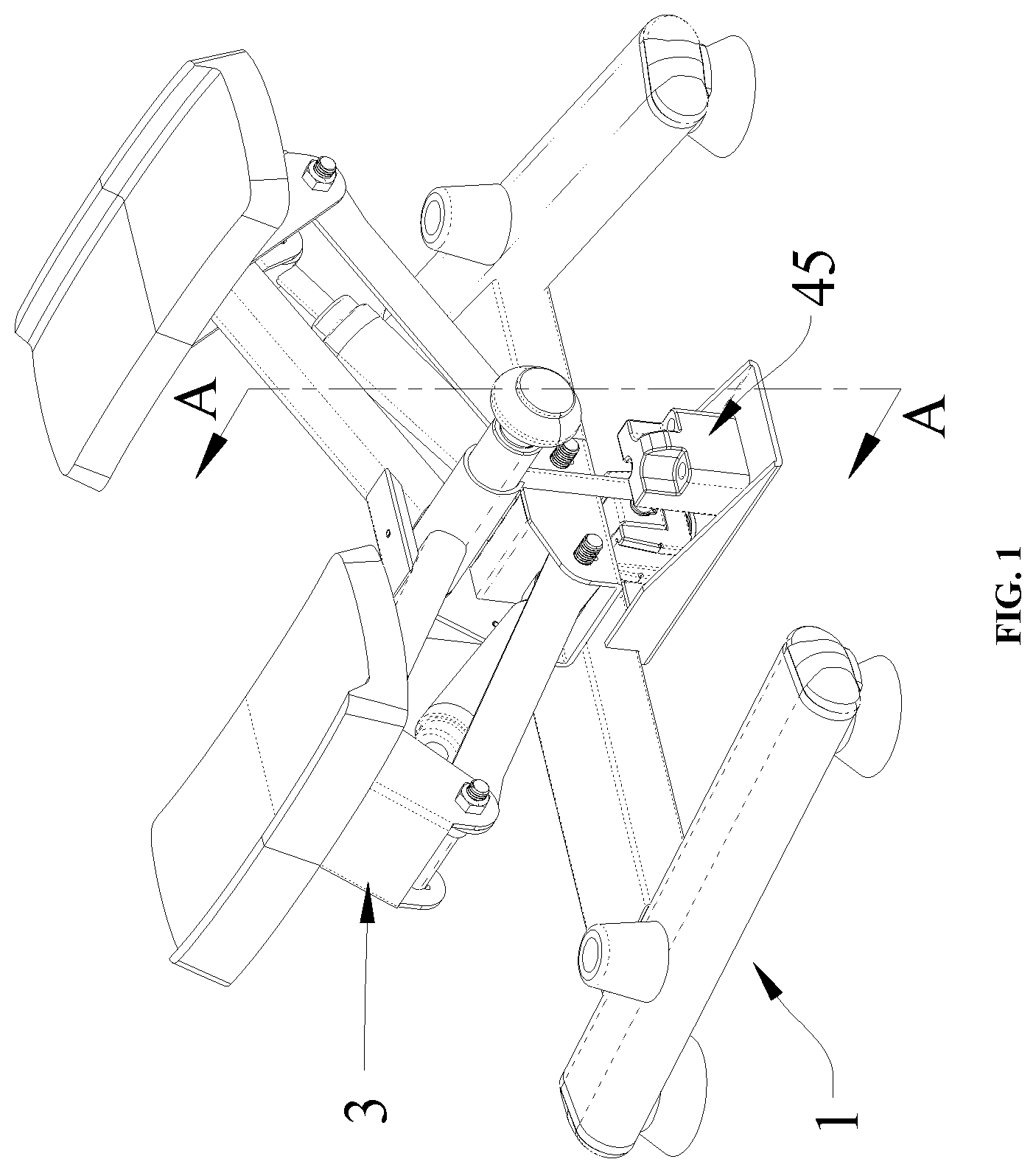 Patent US12564759 Figure 1 – Stair stepper