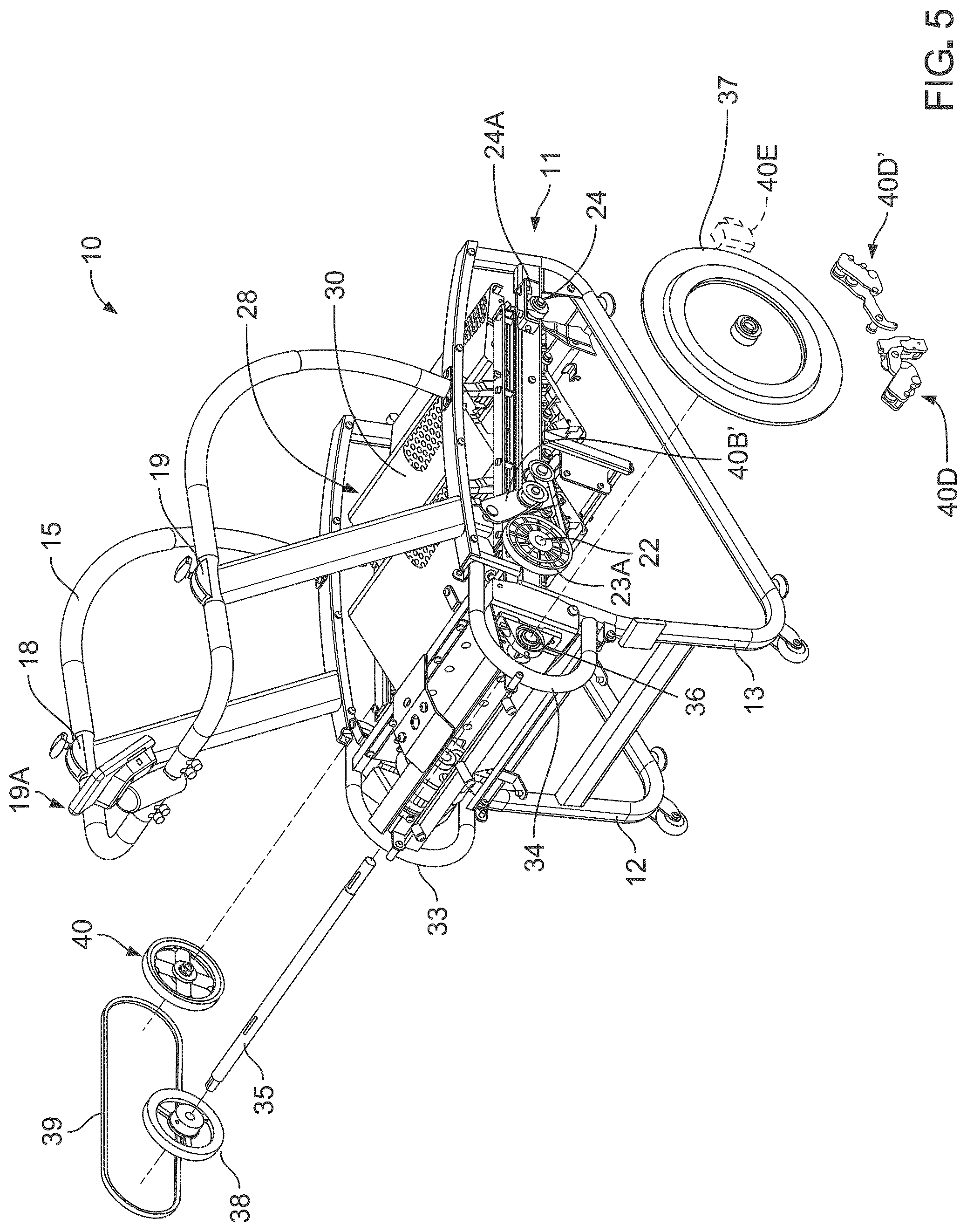 Patent US12564760 Figure 4 – Stair step exercise machine