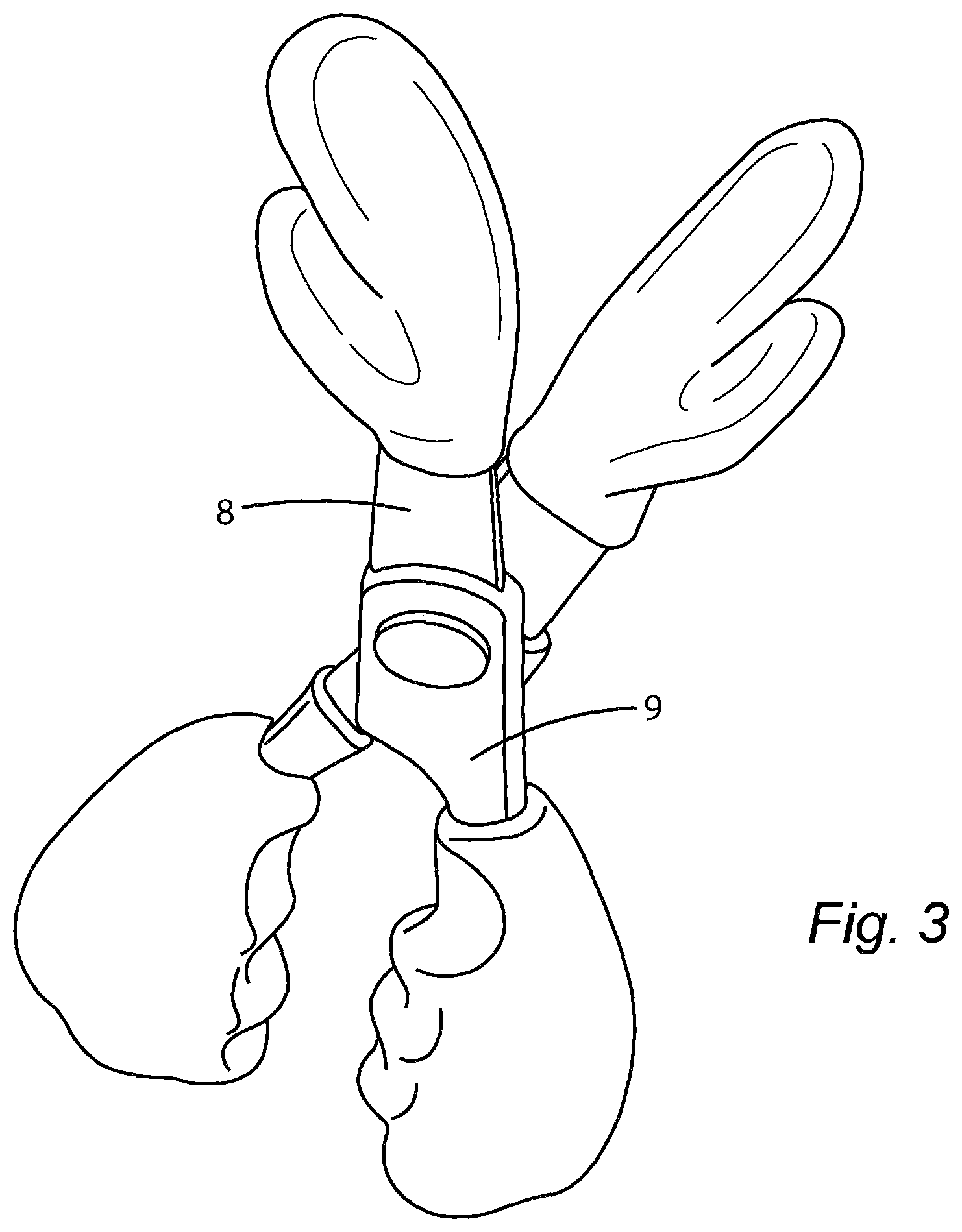 Patent US12564761 Figure 3 – Device for facial and neck muscles stimulation