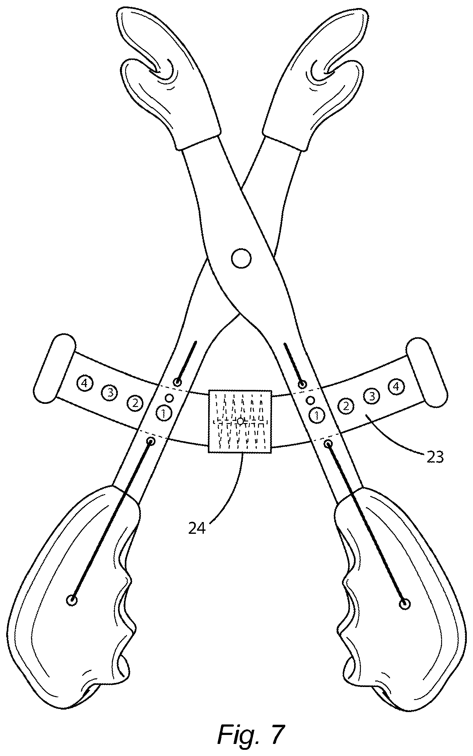 Patent US12564761 Figure 7 – Device for facial and neck muscles stimulation