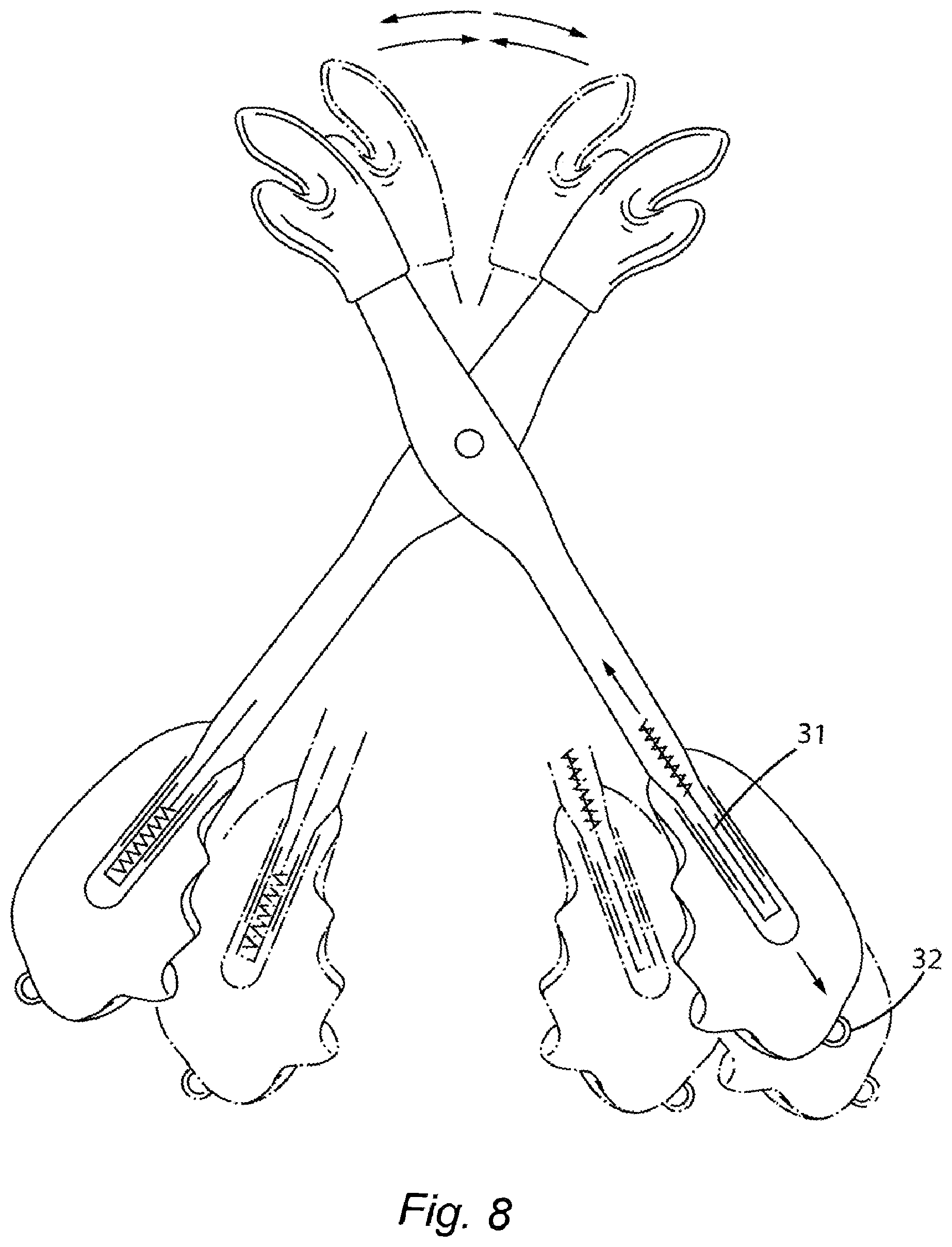 Patent US12564761 Figure 8 – Device for facial and neck muscles stimulation