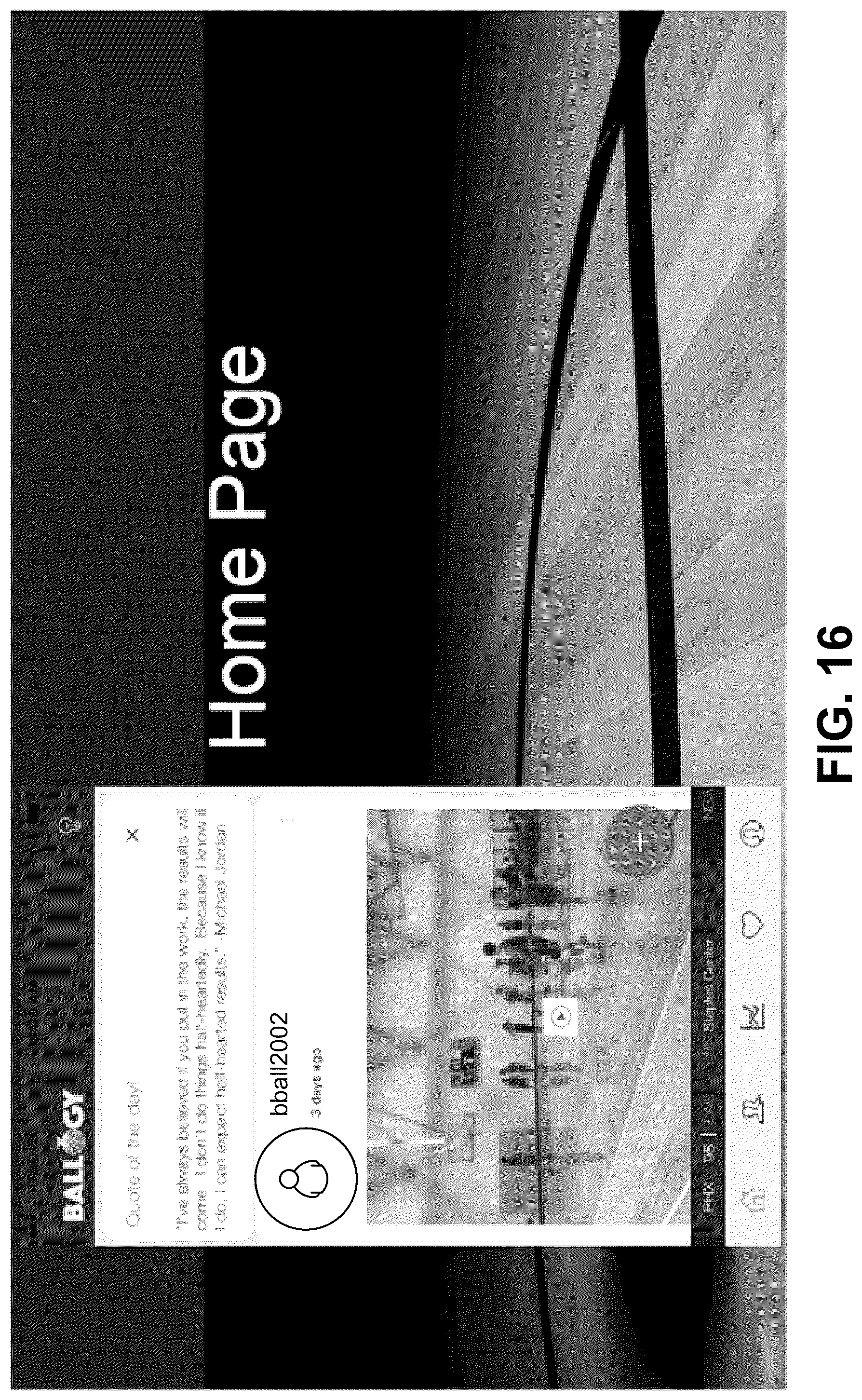 Patent US12564764 Figure 16 – System and method of basketball testing