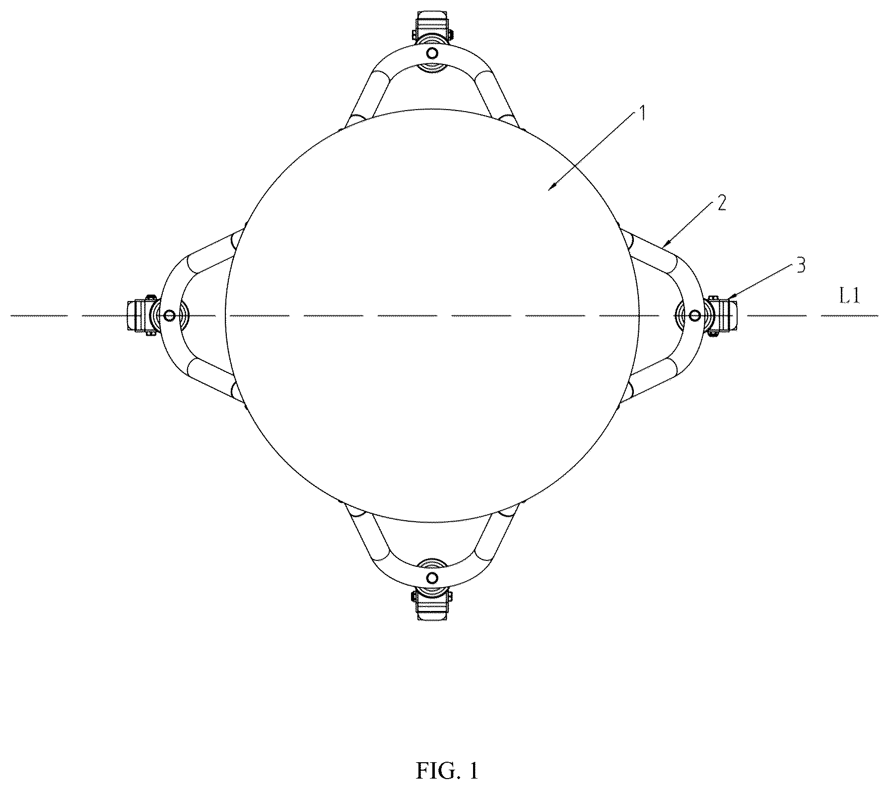 Patent US12564767 — Movable ball chair — Figure 1