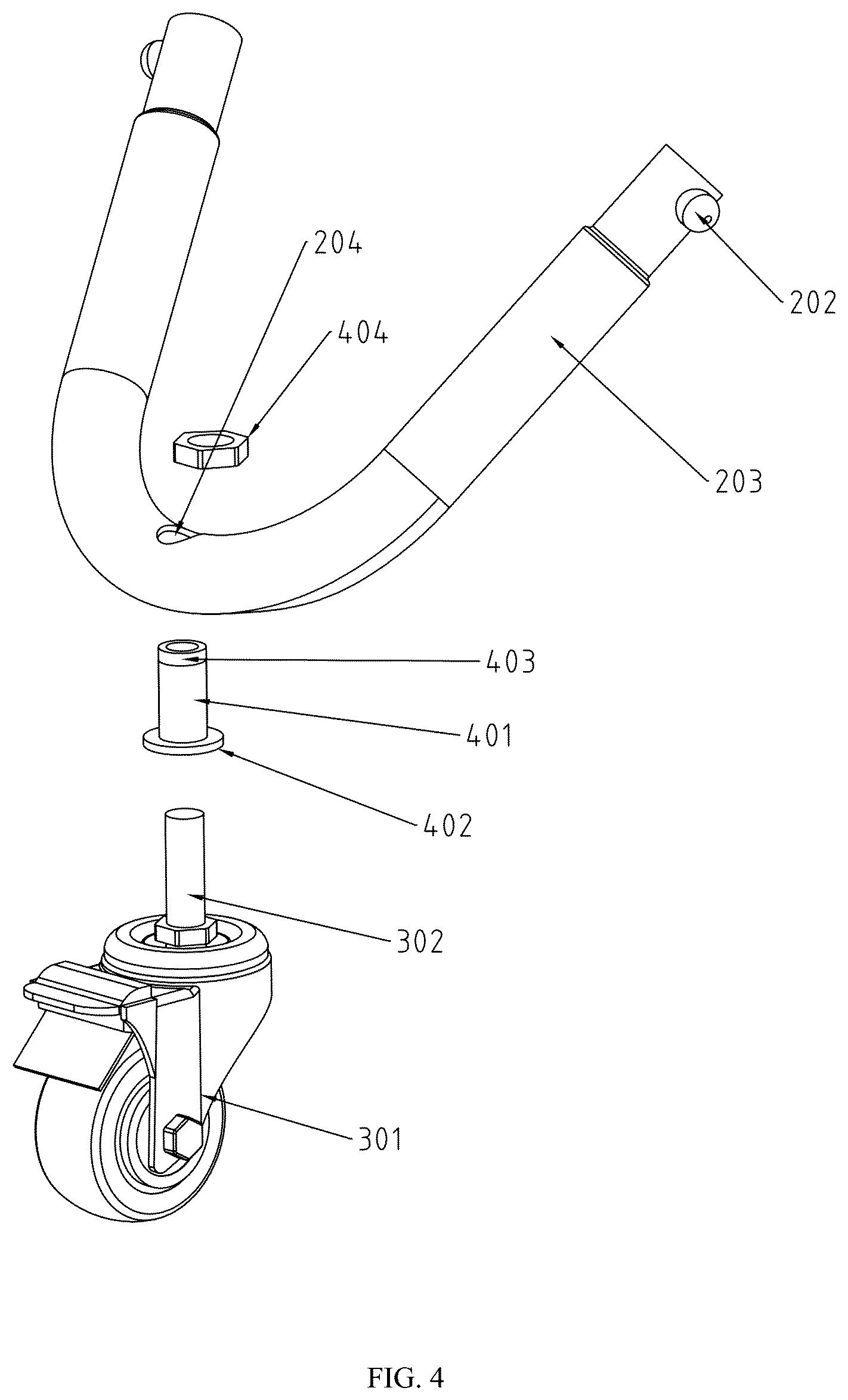 Patent US12564767 Figure 4 – Movable ball chair