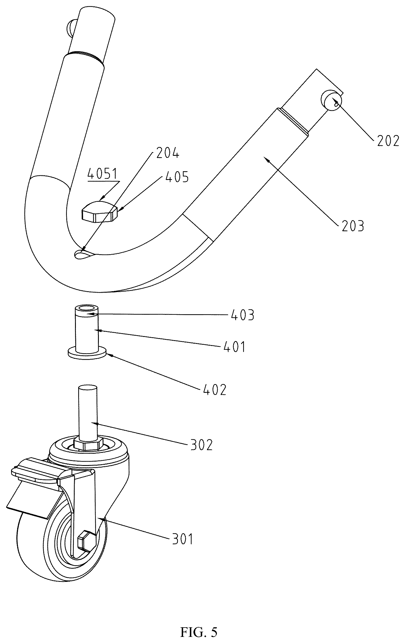 Patent US12564767 Figure 5 – Movable ball chair