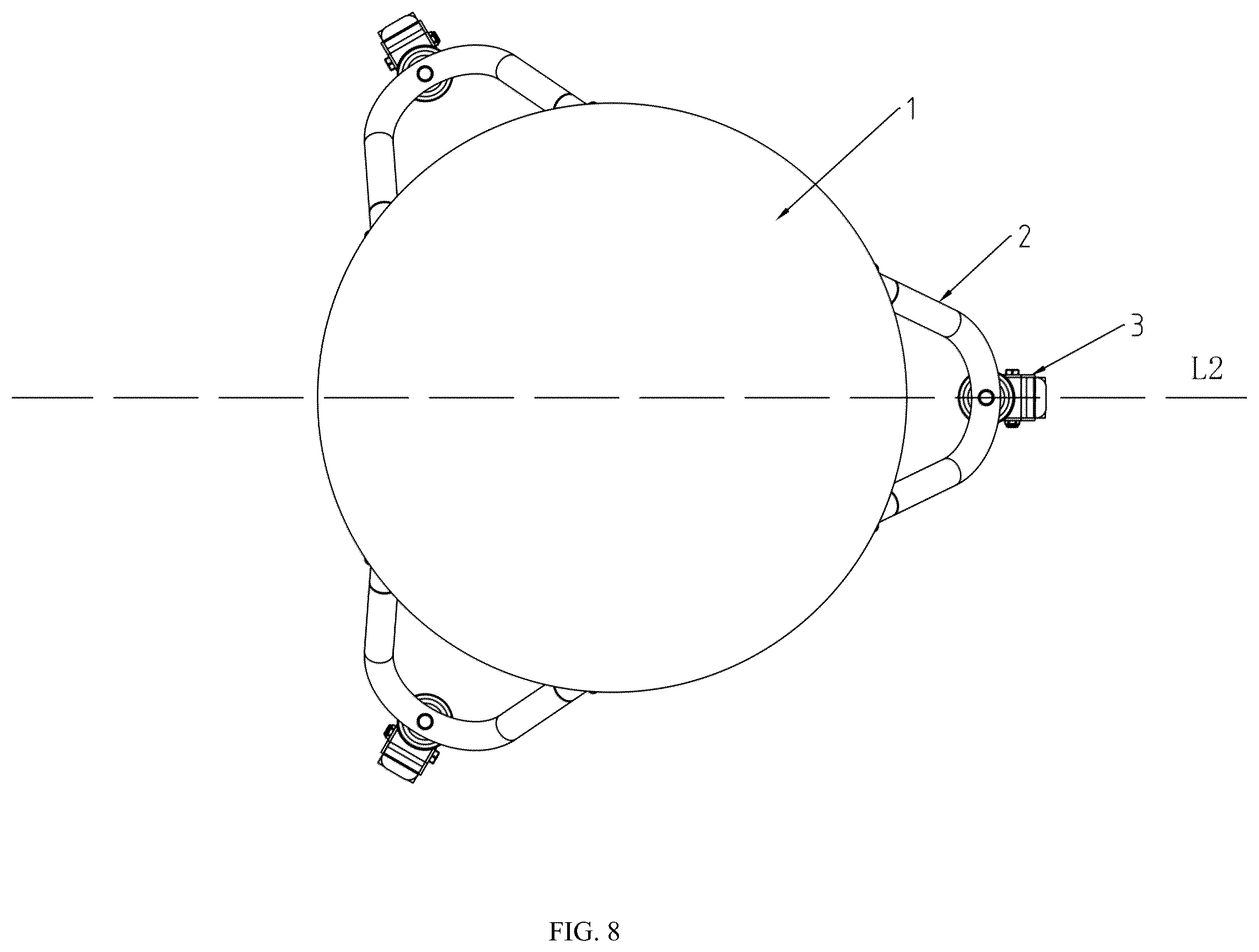 Patent US12564767 Figure 8 – Movable ball chair
