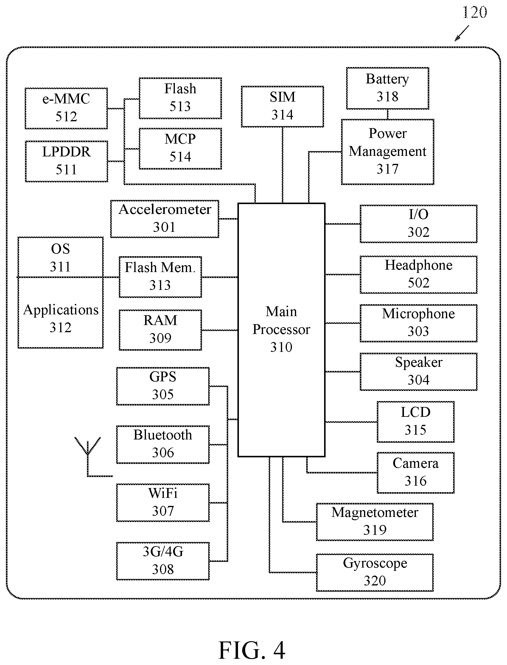 Patent US12564768 Figure 3 – Golf ball with electrical components