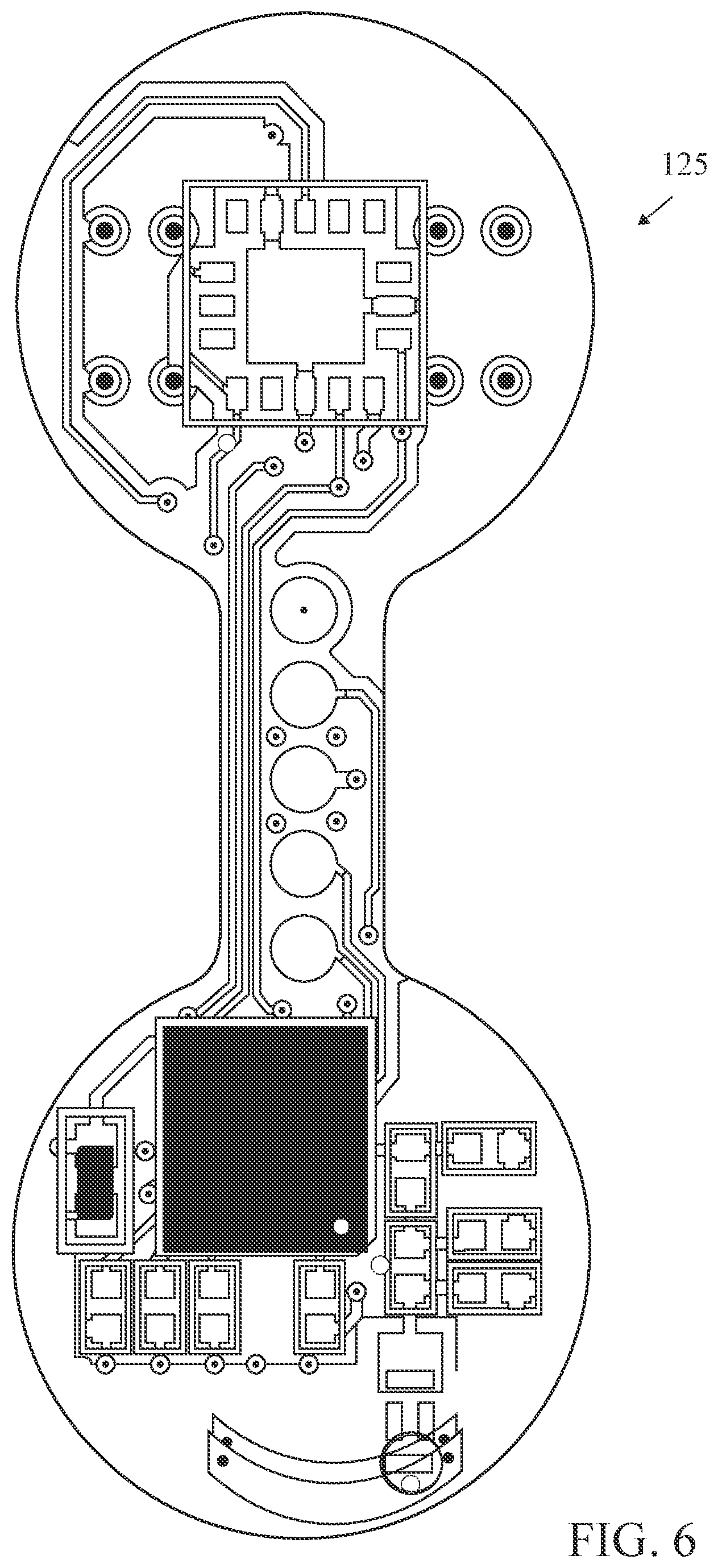 Patent US12564768 Figure 9 – Golf ball with electrical components