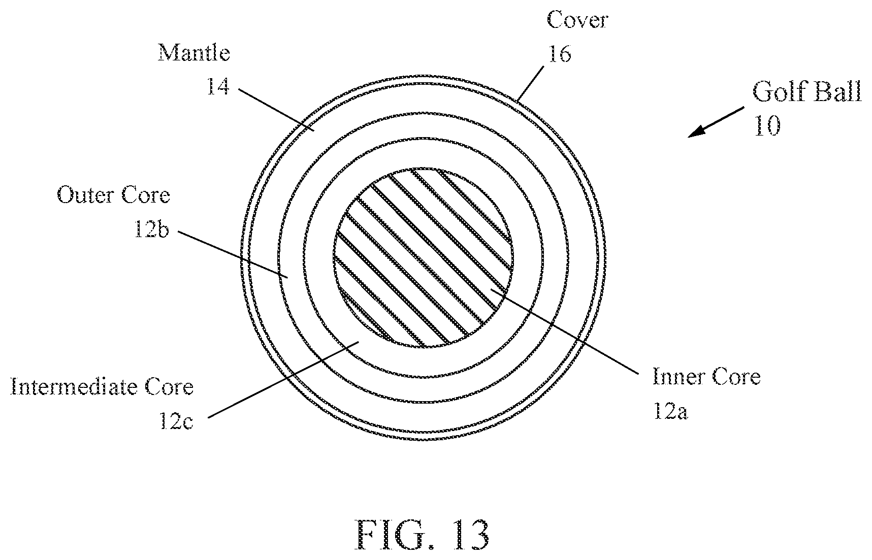 Patent US12564768 Figure 16 – Golf ball with electrical components