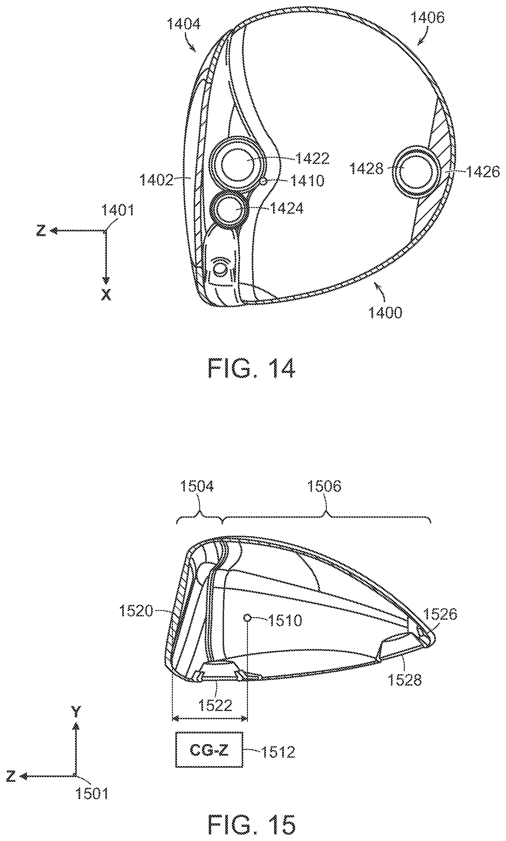 Patent US12564769 Figure 9 – Golf club head with separable aft body