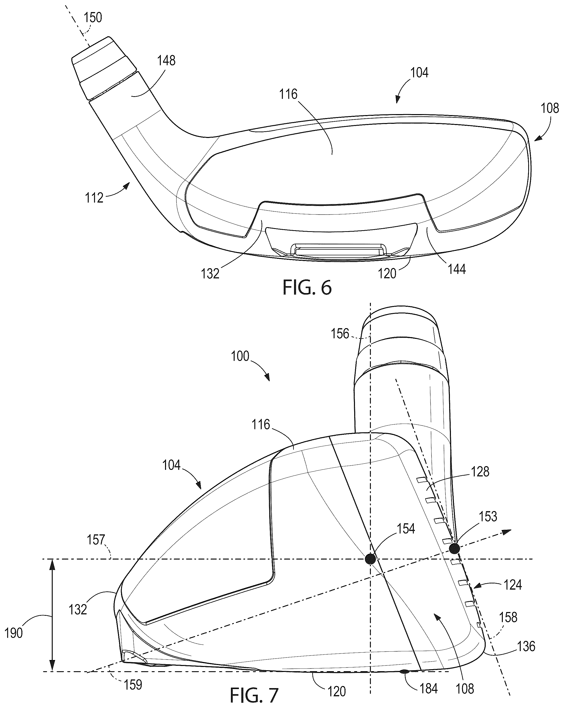 Patent US12564770 Figure 6 – Golf club head with hosel tilt