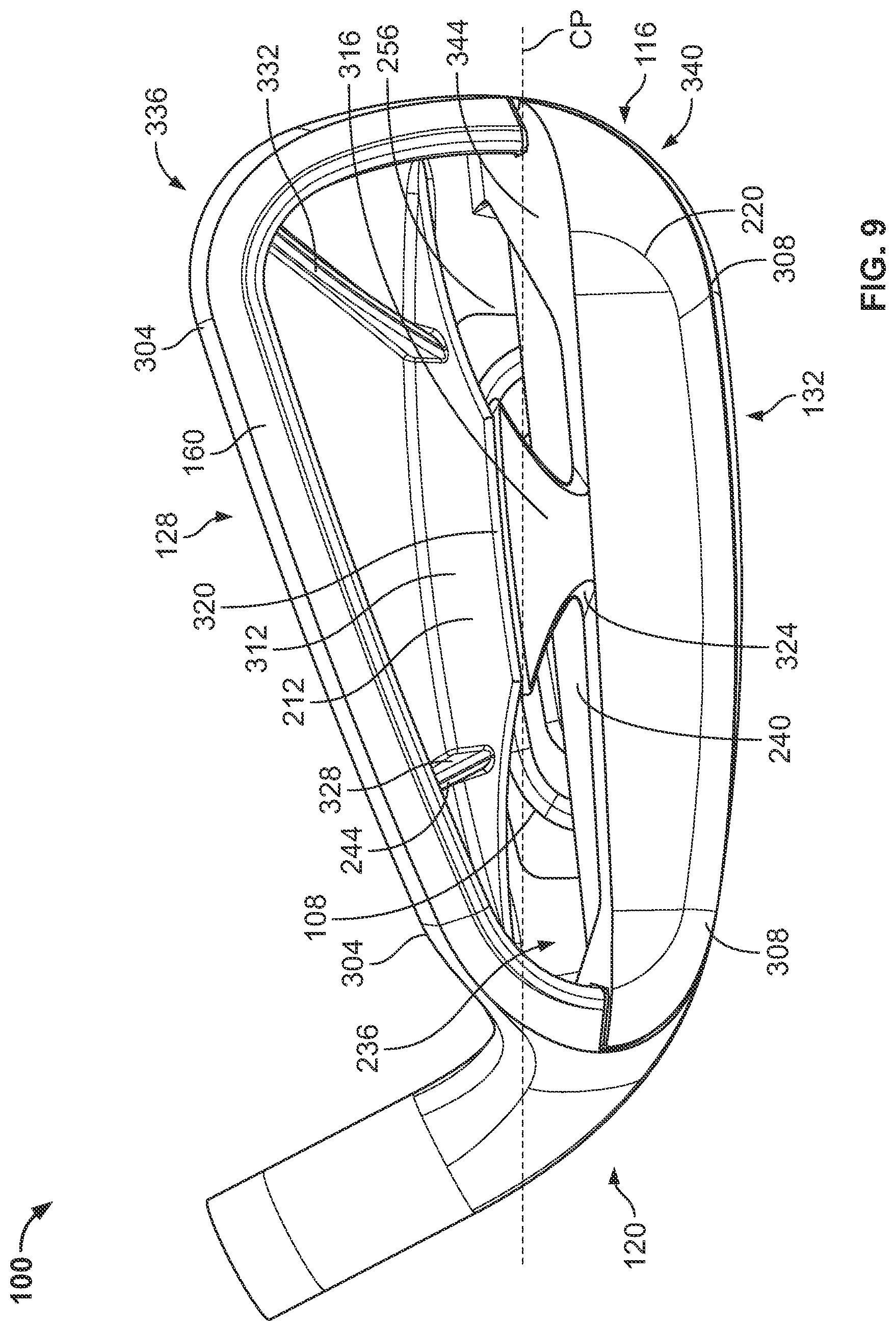 Patent US12564771 Figure 8 – Golf club head