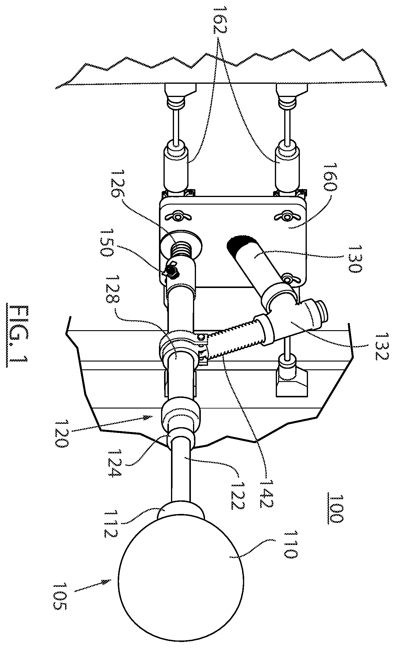 Patent US12564773 — Door or wall mount pro training boxing device — Figure 1