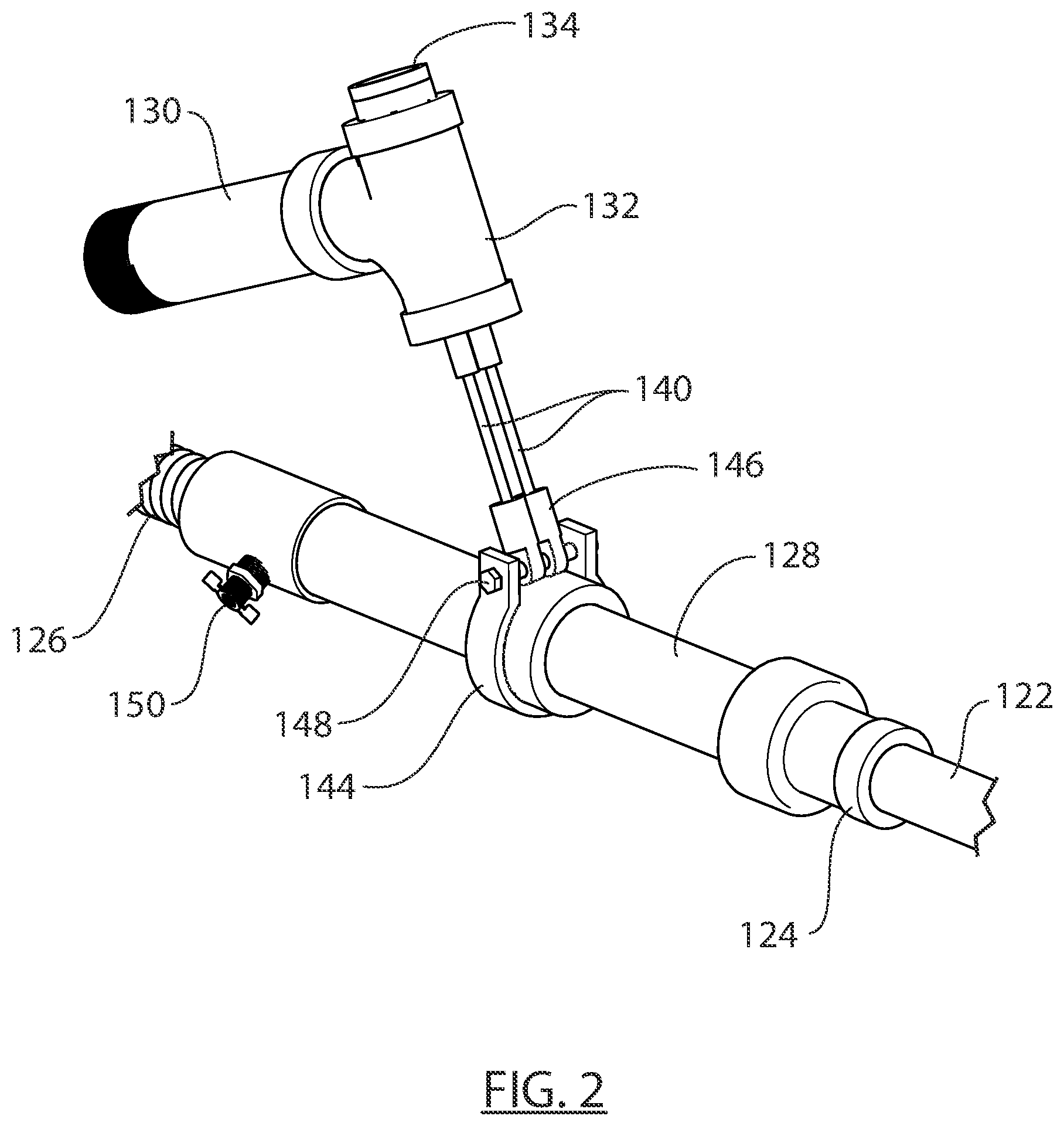 Patent US12564773 Figure 2 – Door or wall mount pro training boxing device