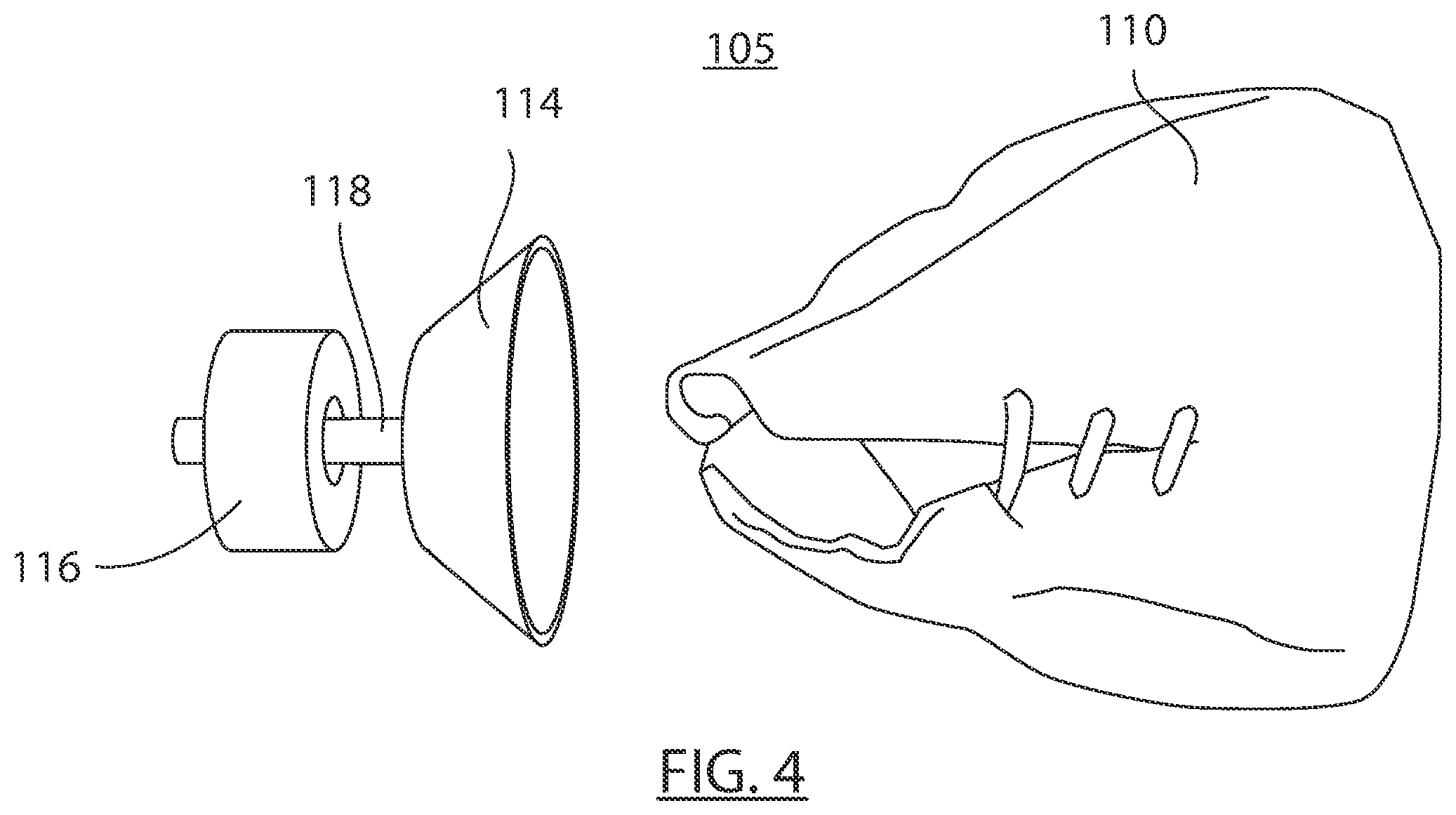 Patent US12564773 Figure 4 – Door or wall mount pro training boxing device