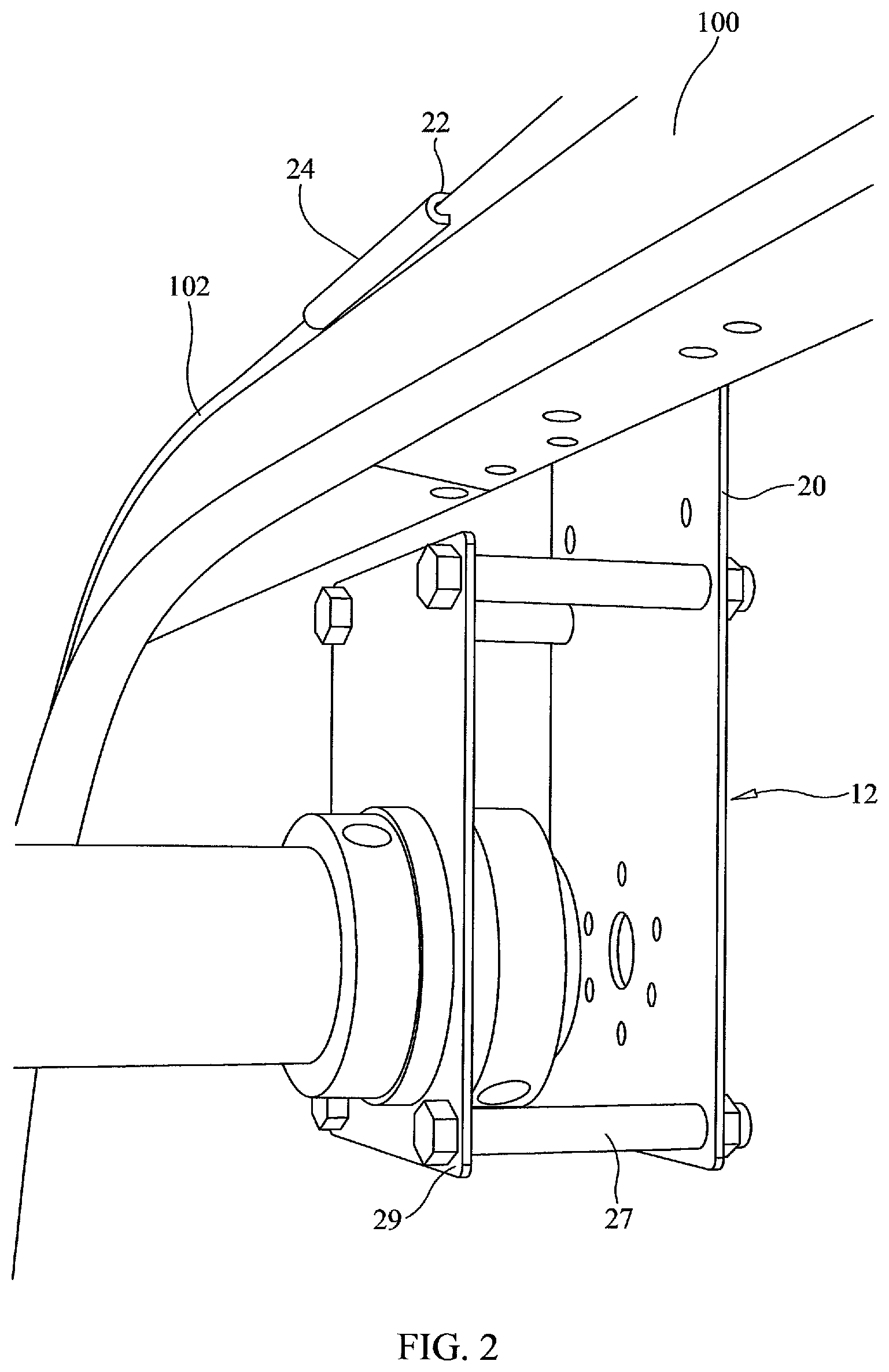 Patent US12564776 Figure 2 – Retractable sports activity device