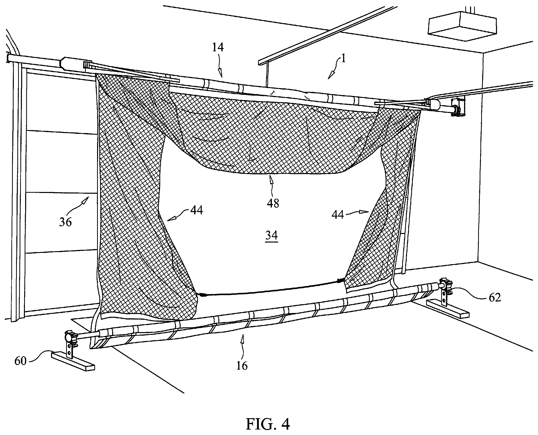 Patent US12564776 Figure 8 – Retractable sports activity device