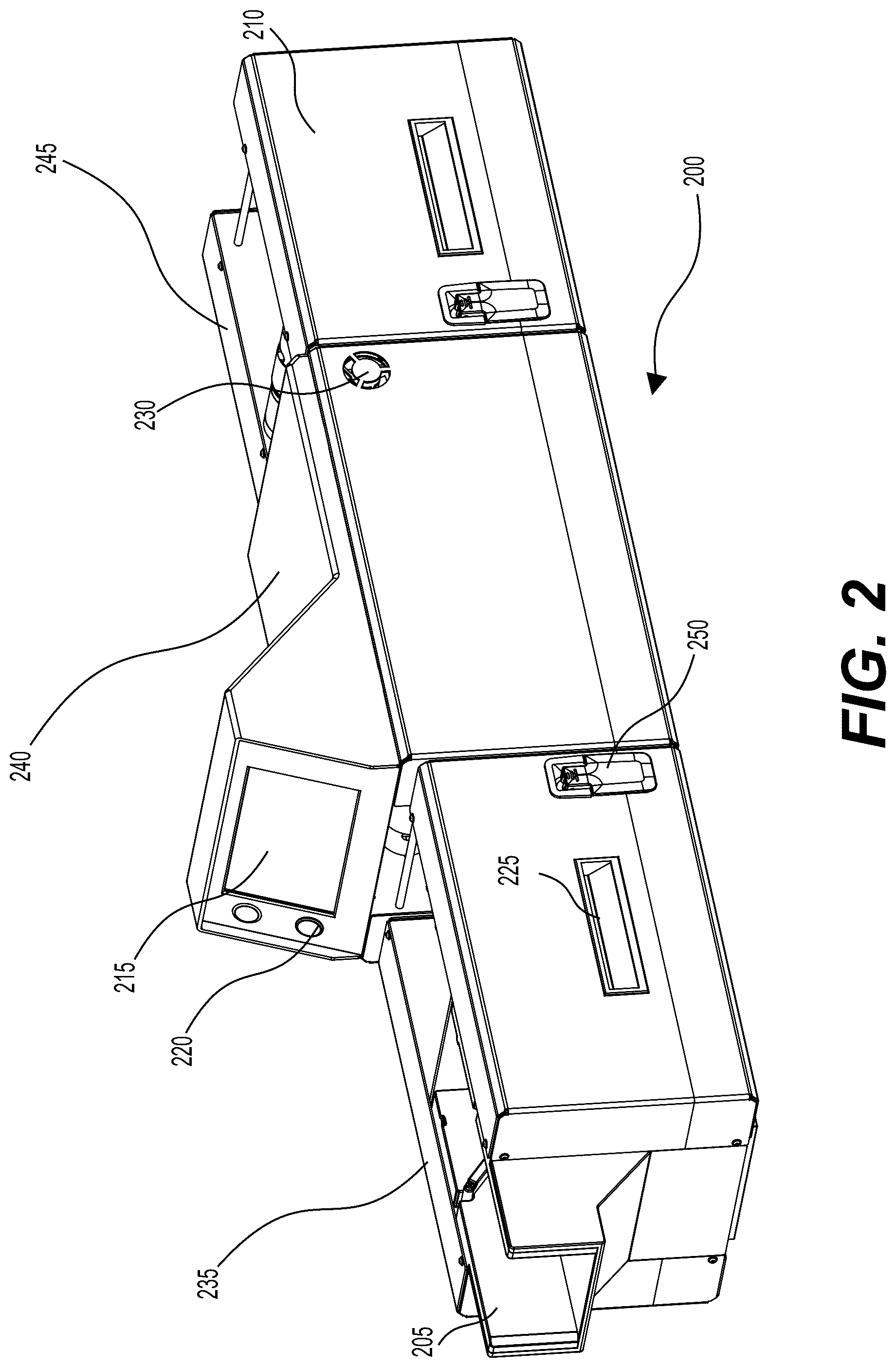 Patent US12564781 Figure 2 – Vacuum manifold for a roller scraper system