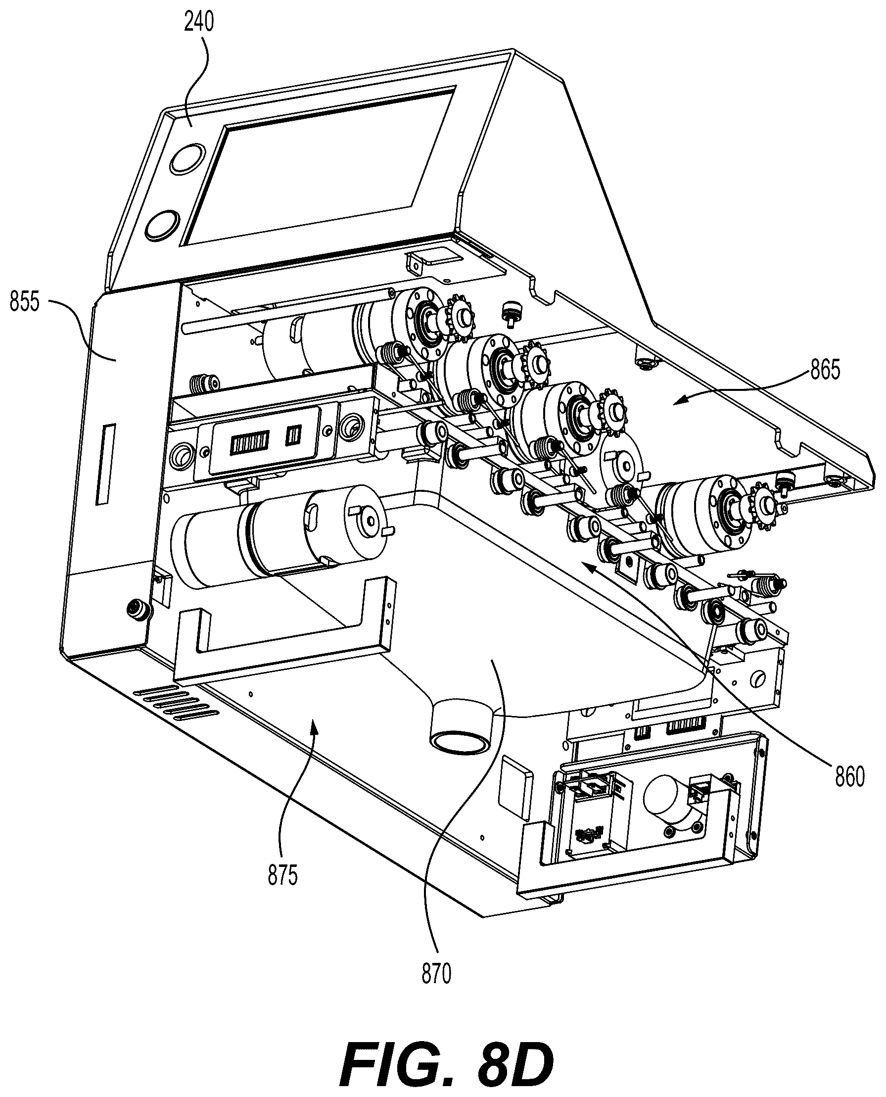 Patent US12564781 Figure 11 – Vacuum manifold for a roller scraper system