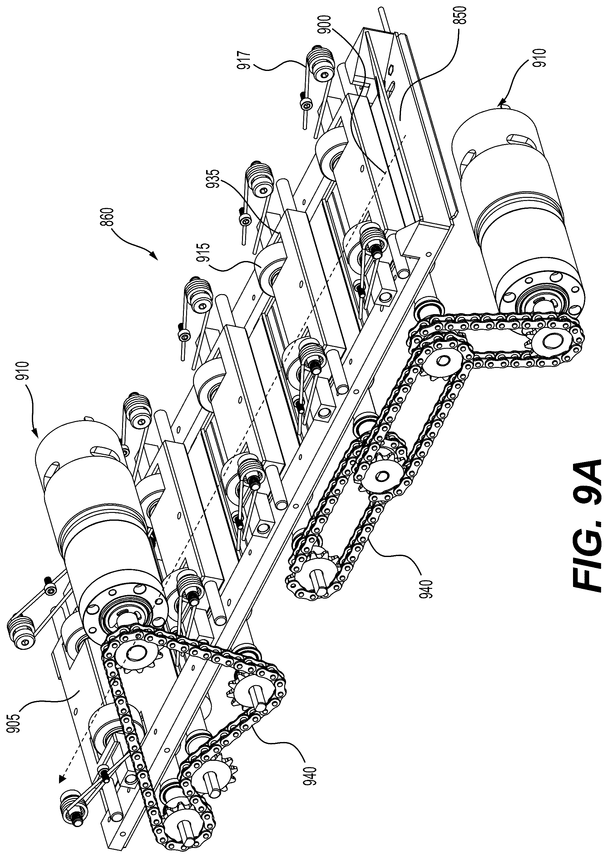 Patent US12564781 Figure 13 – Vacuum manifold for a roller scraper system