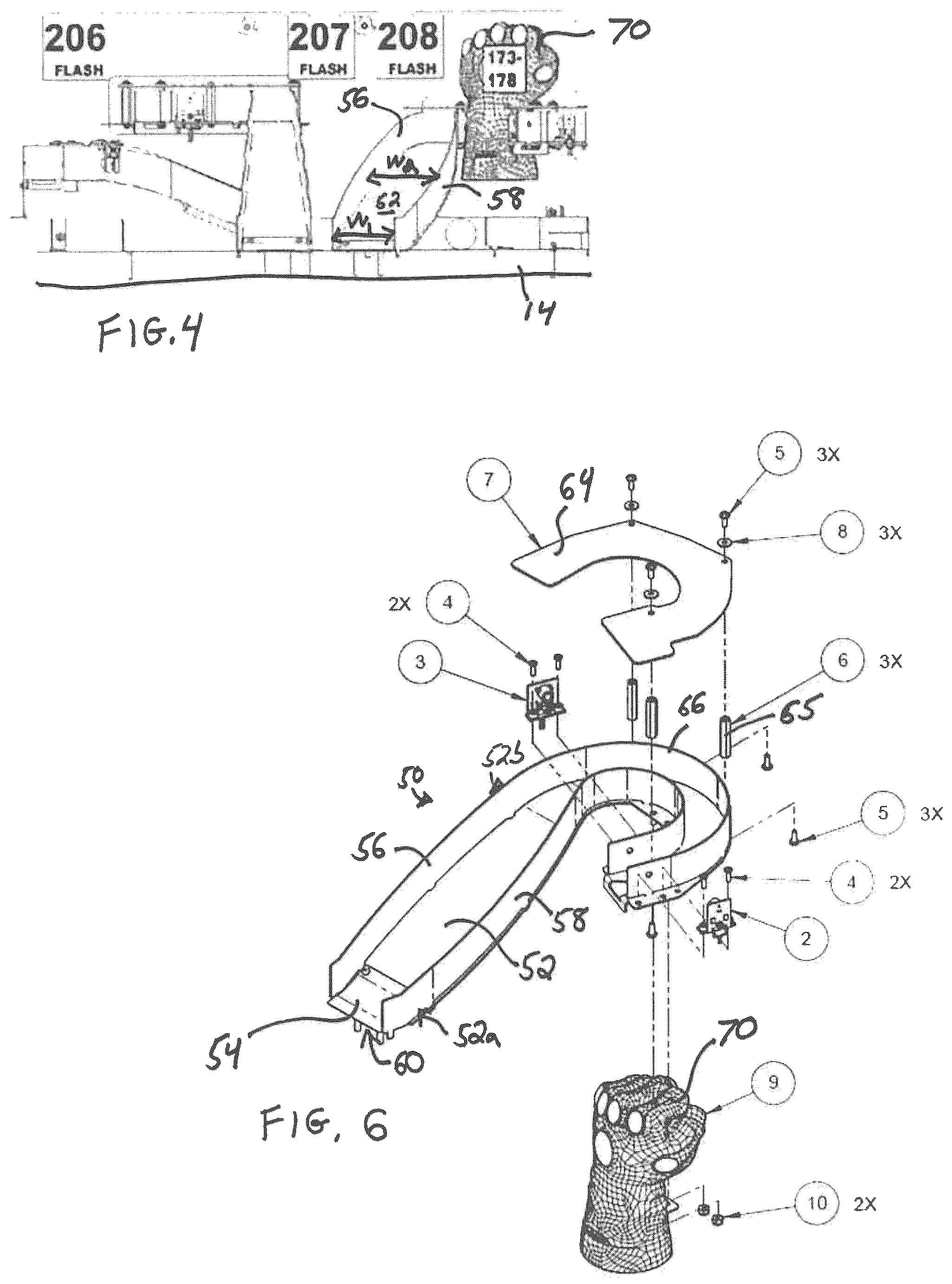 Patent US12564782 Figure 3 – Pinball machine ramp