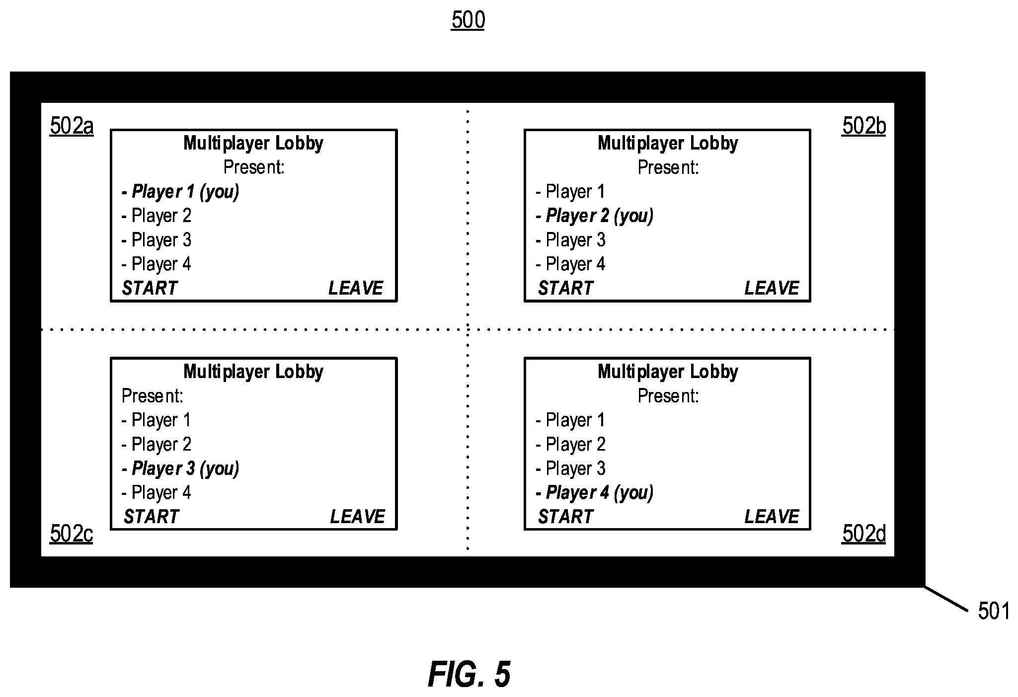 Patent US12564785 Figure 4 – Enabling local split-screen multiplayer experiences using remote multiplayer game support