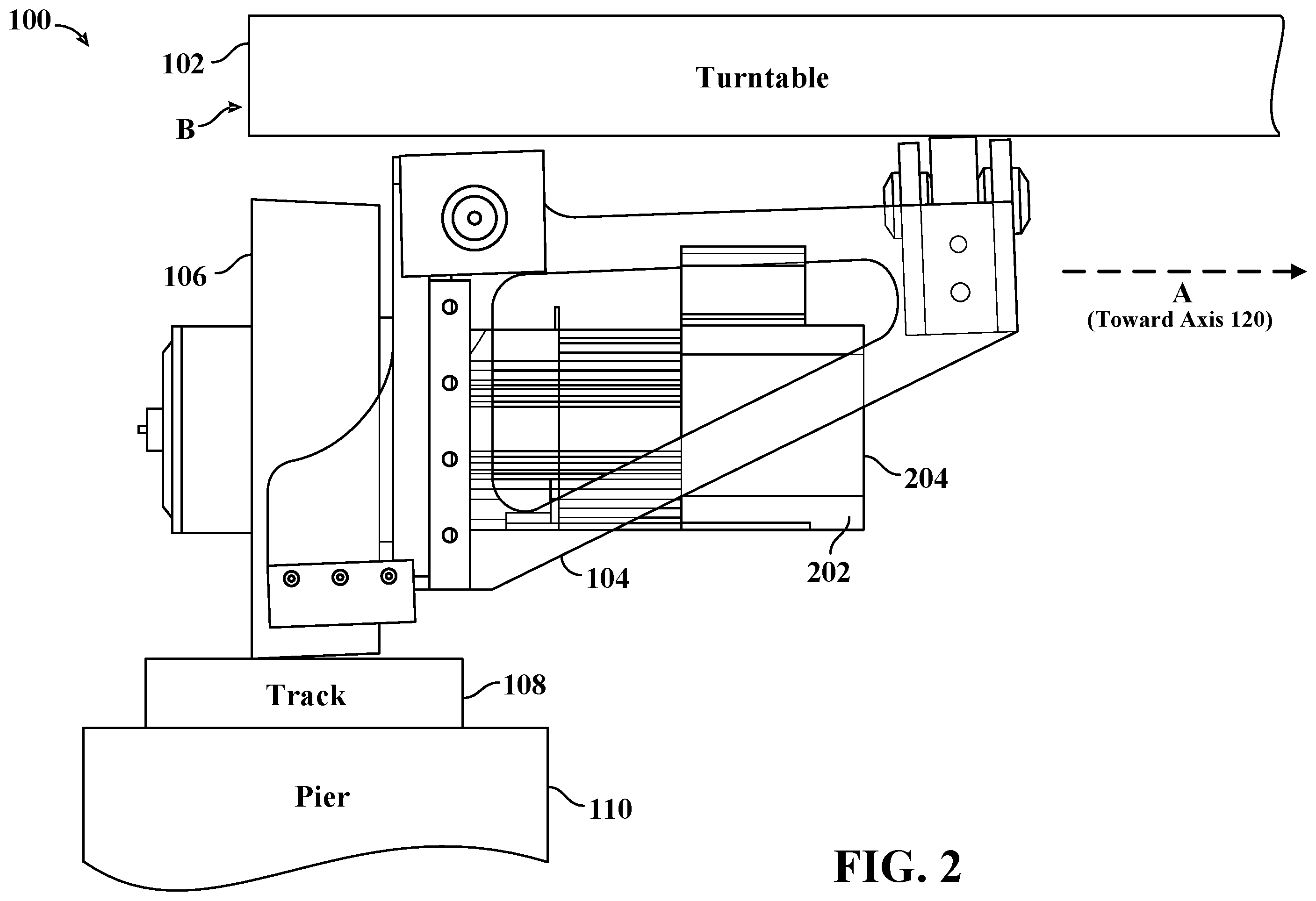 Patent US12564792 Figure 2 – Method of bogie replacement for turntable station