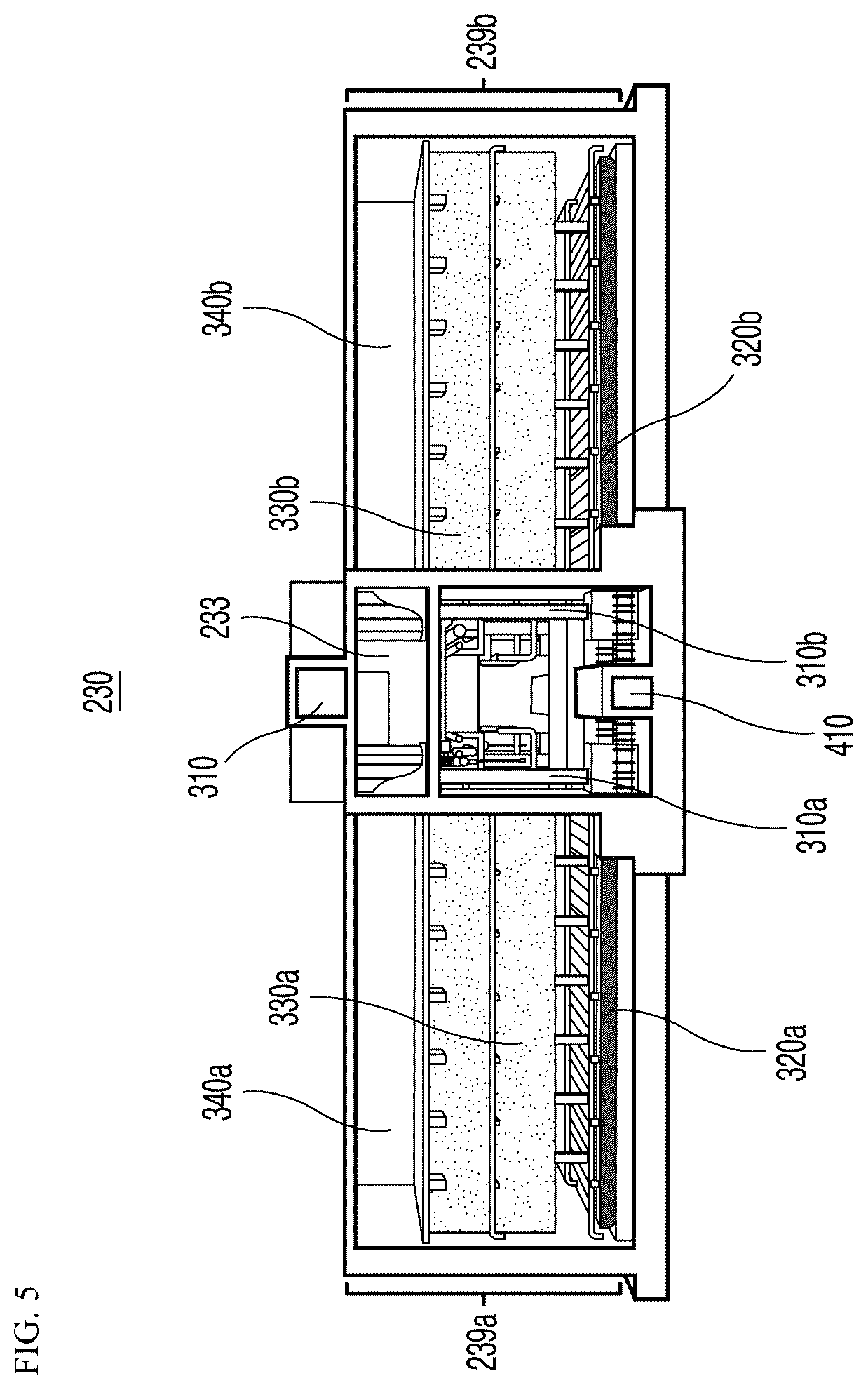 Patent US12564798 Figure 4 – Sedimentation tank system including high-rate filtration part and capable of primary treatment of sewage and wastewater, flow equalization, and treatment of wet weather flow